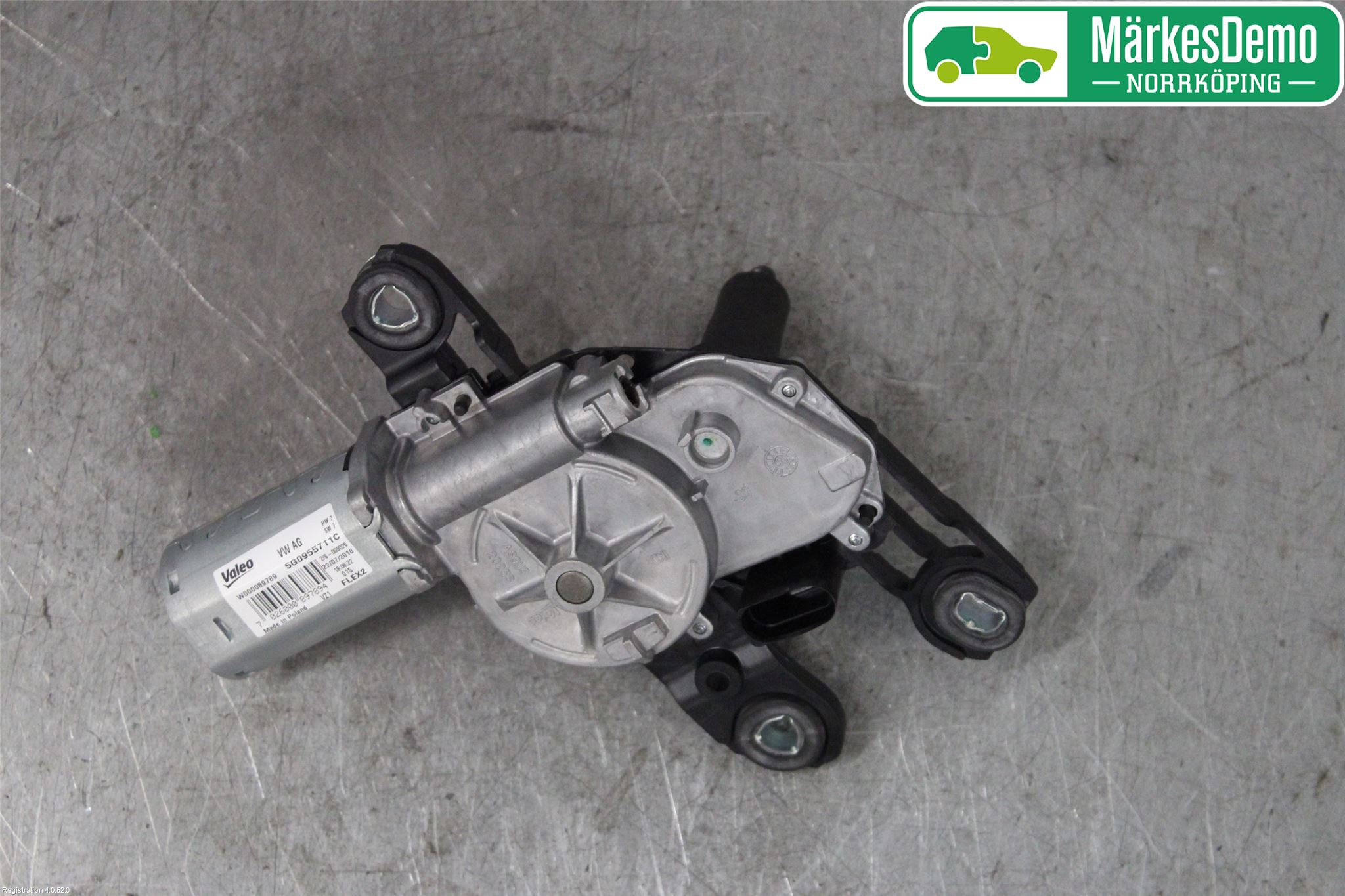 Volkswagen VW PASSAT 15-19 Torkarmotor Baklucka