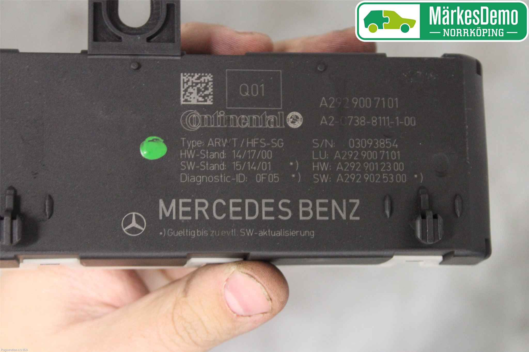 Mercedes-Benz MB GLE COUPÉ (C292) 15-19 Styrenhet Baklucka