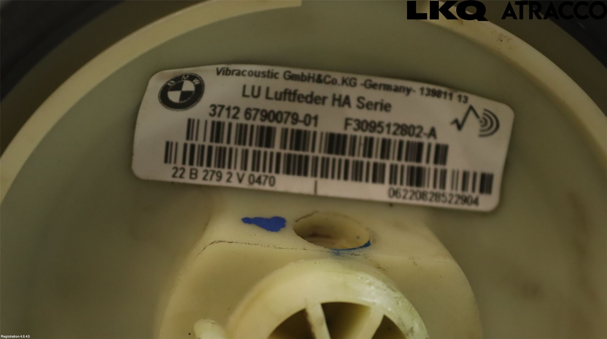 BMW X5 E70 07-13 Nivå-Luftfjädring Bälg