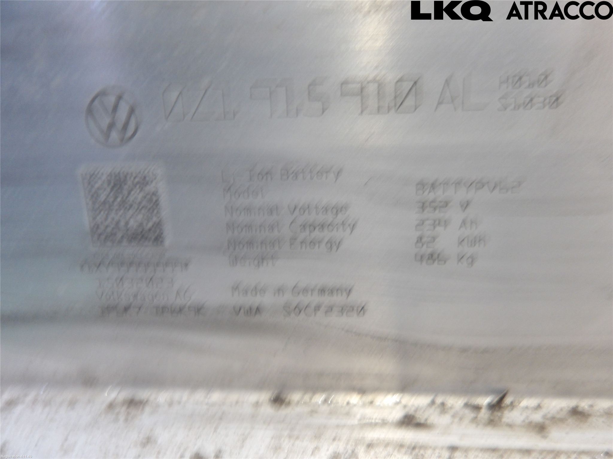 Volkswagen VW ID.4 21- Batteri Högspänning