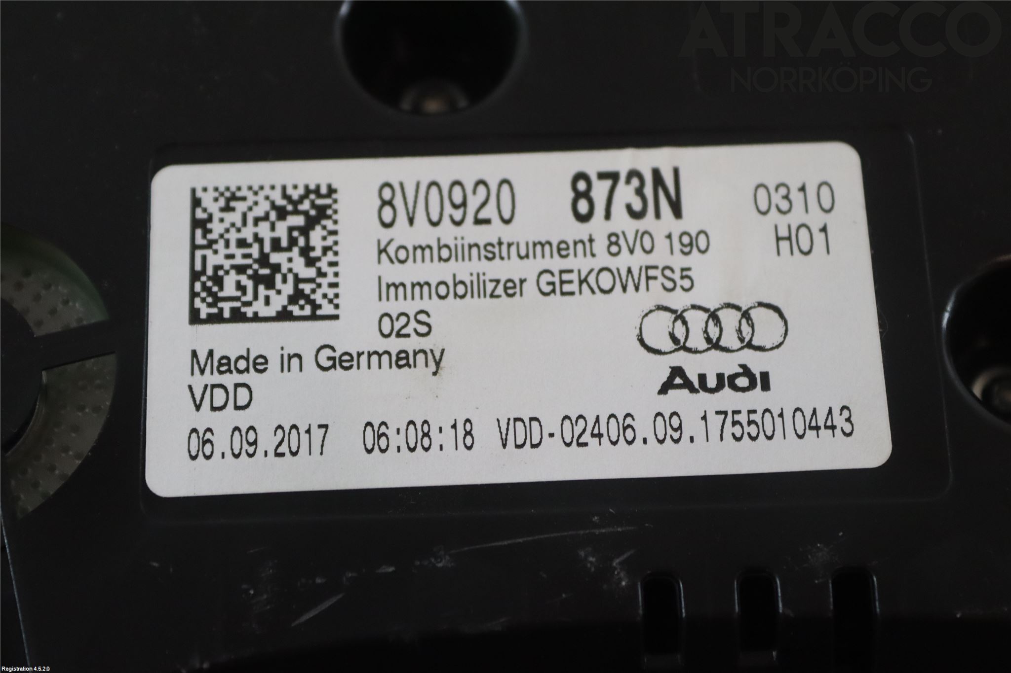 Audi A3/S3 8V 13-20 Instrument Komb