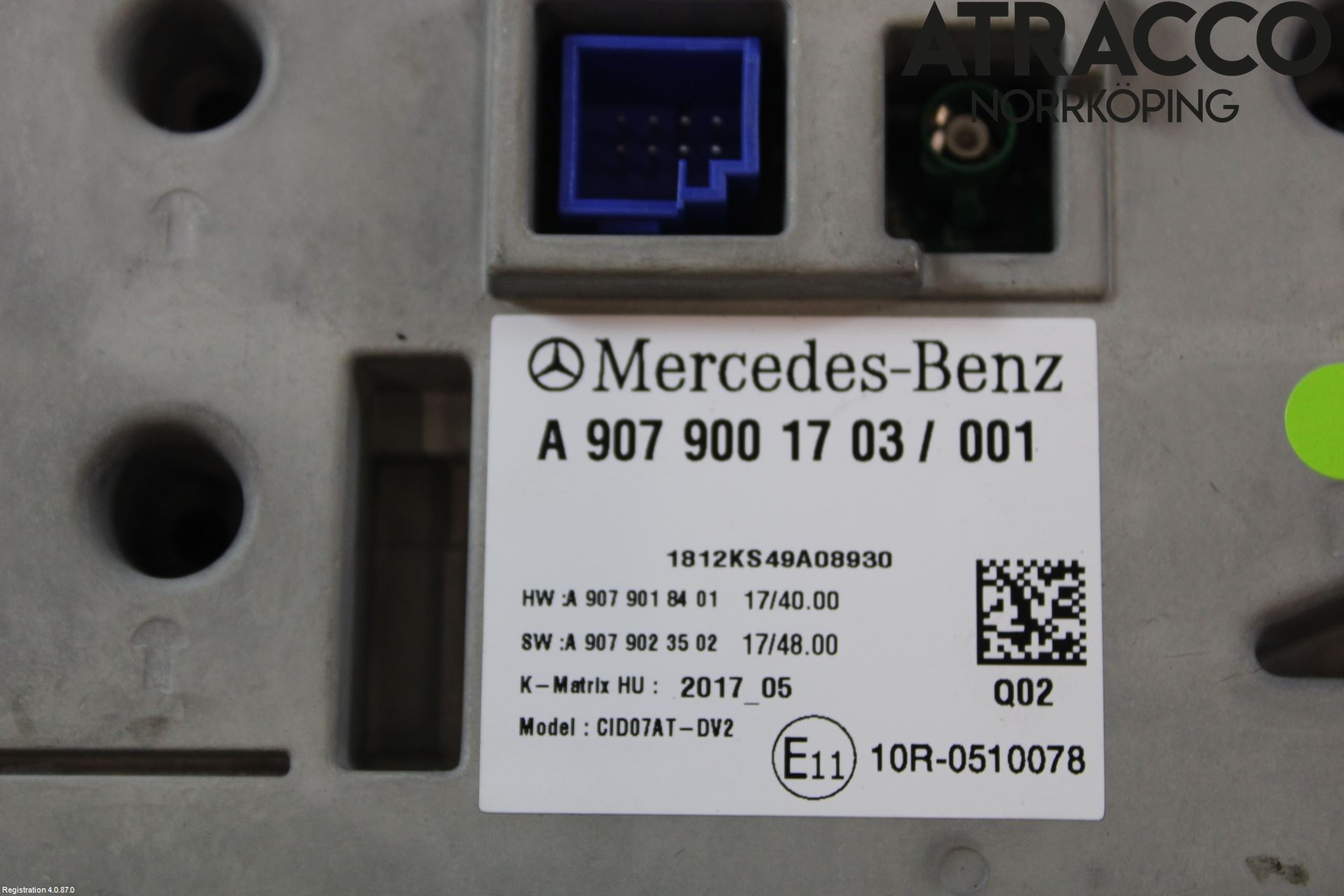 Mercedes-Benz MB SPRINTER (W907/W910) 19- Bildskärm