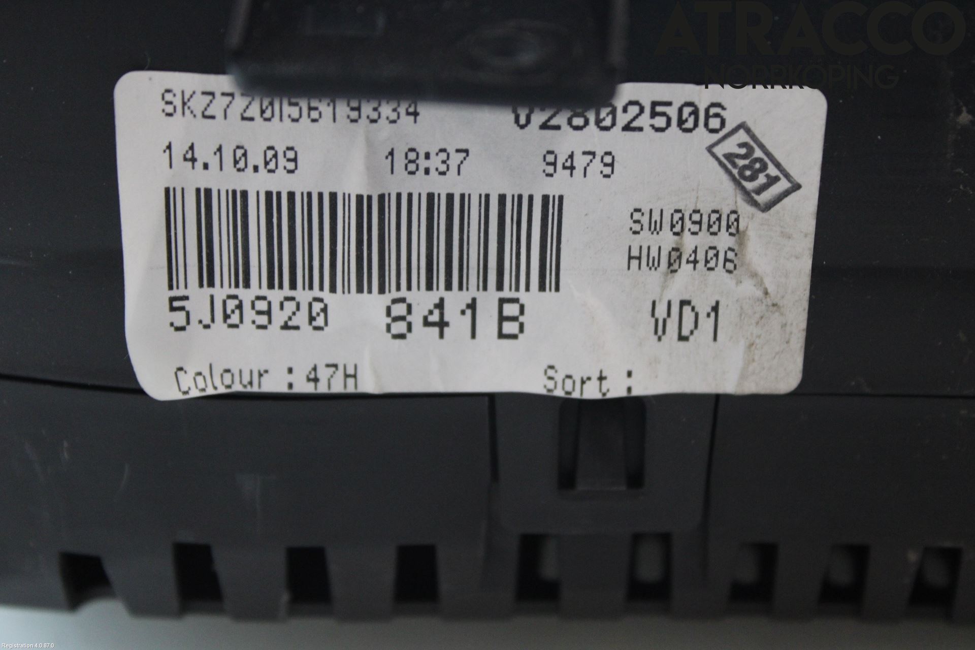 Skoda FABIA 07-14 Instrument Komb