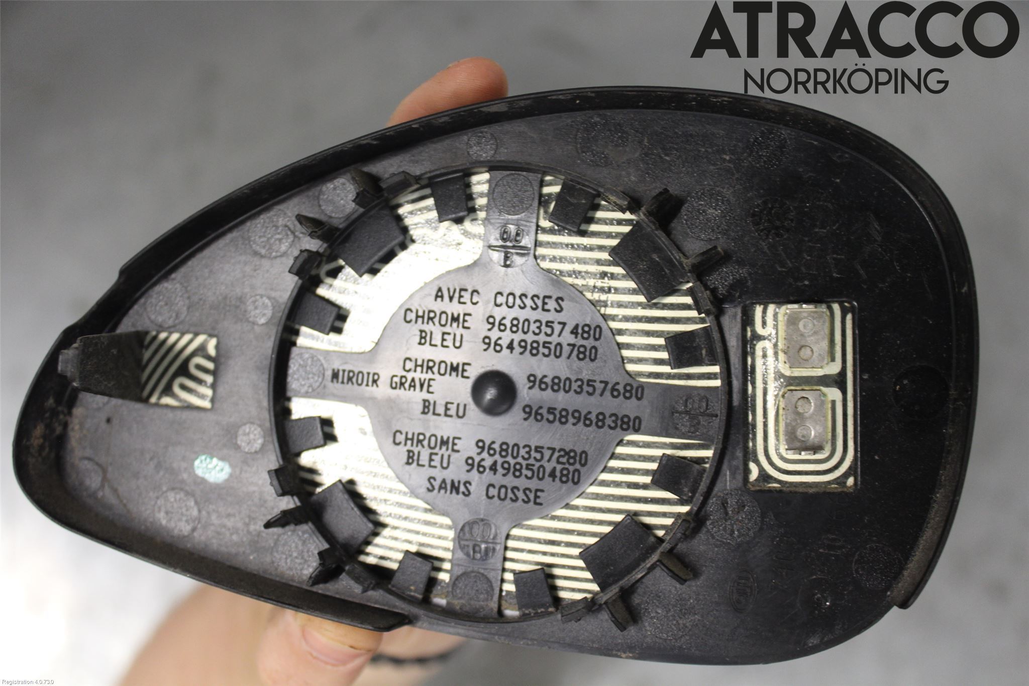 Citroen C4 I   05-10 Spegelglas Hö