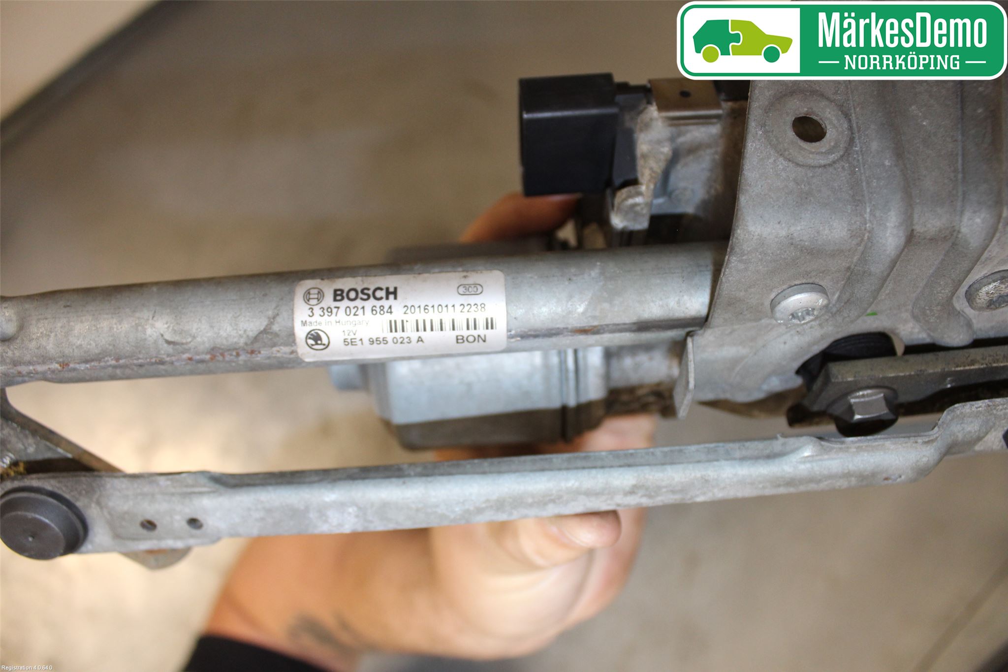 Skoda OCTAVIA (5E) 13-20 Torkarmekanism Vindruta