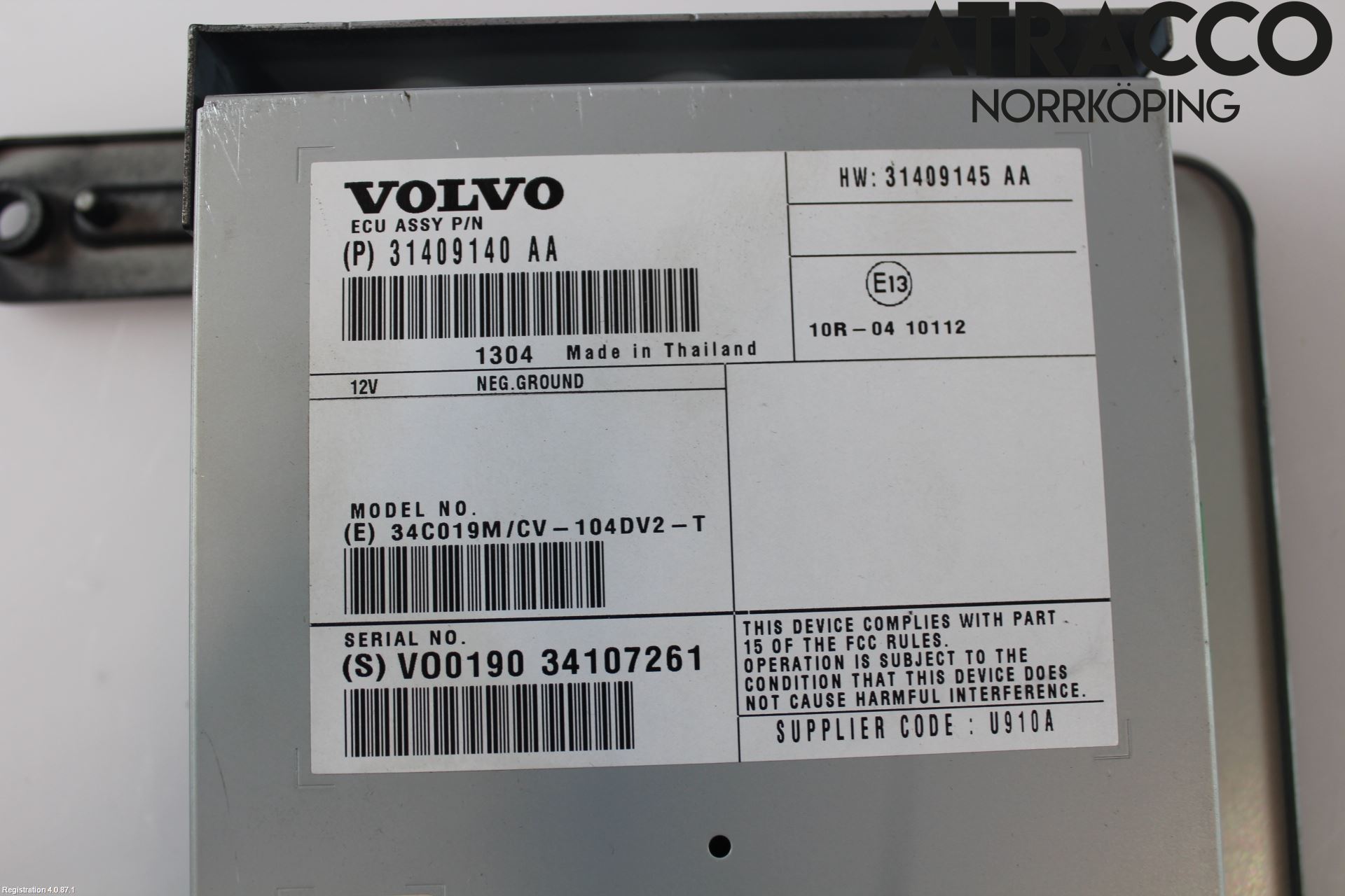 Volvo V70 08-13 Radio-Stereo Förstärkare