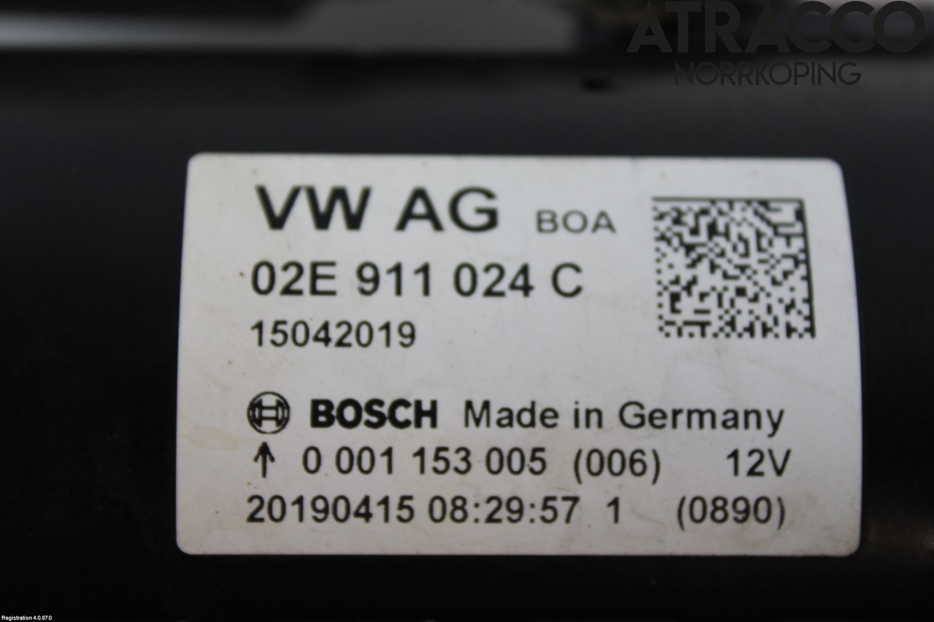 Volkswagen VW CADDY 16-20 Startmotor Diesel