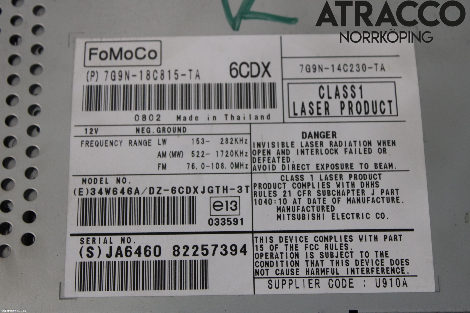 Jaguar XF 08-15 Cd Radio - Multimediapanel