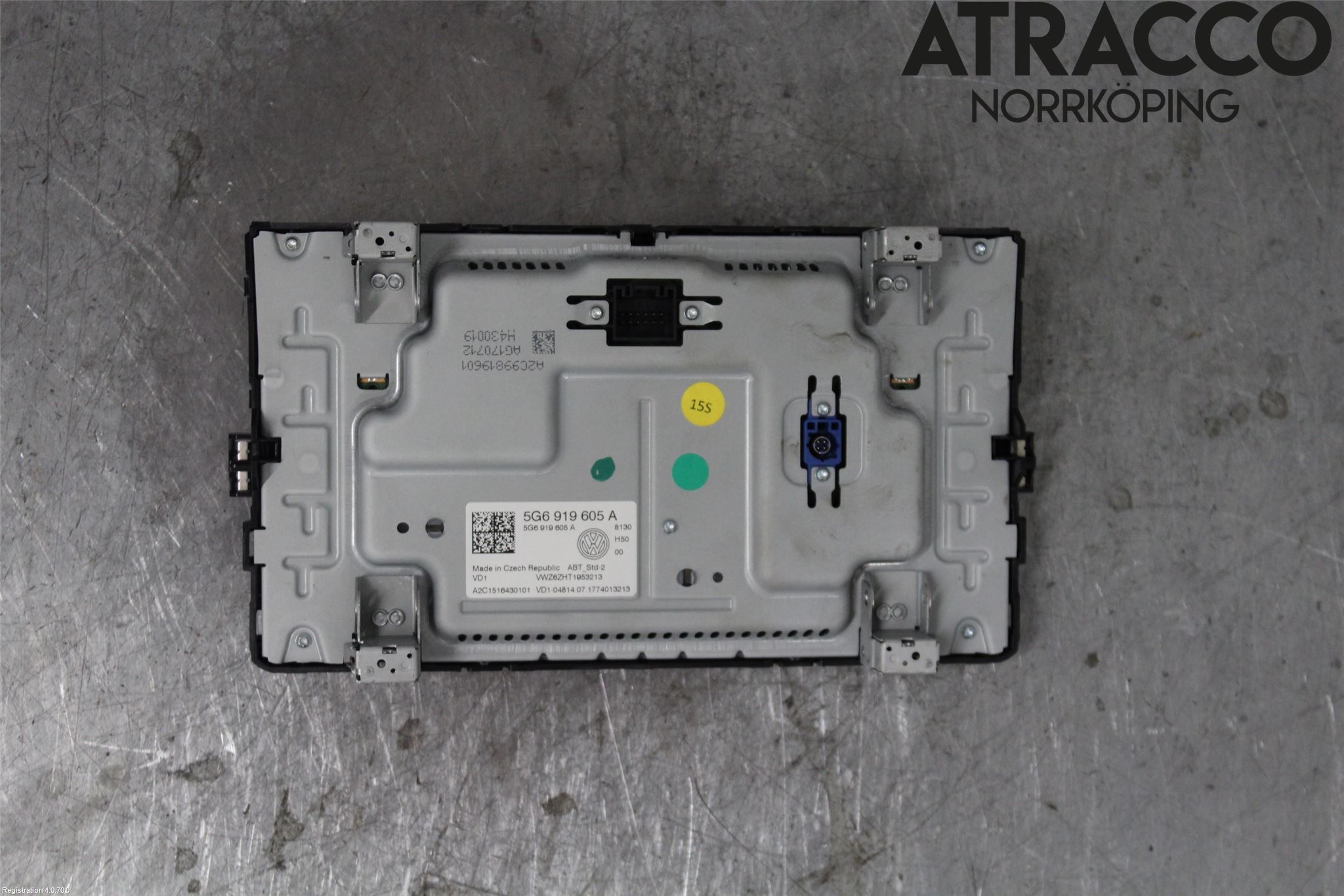 Volkswagen VW GOLF / E-GOLF VII 13-20 Multifunktionsdisplay