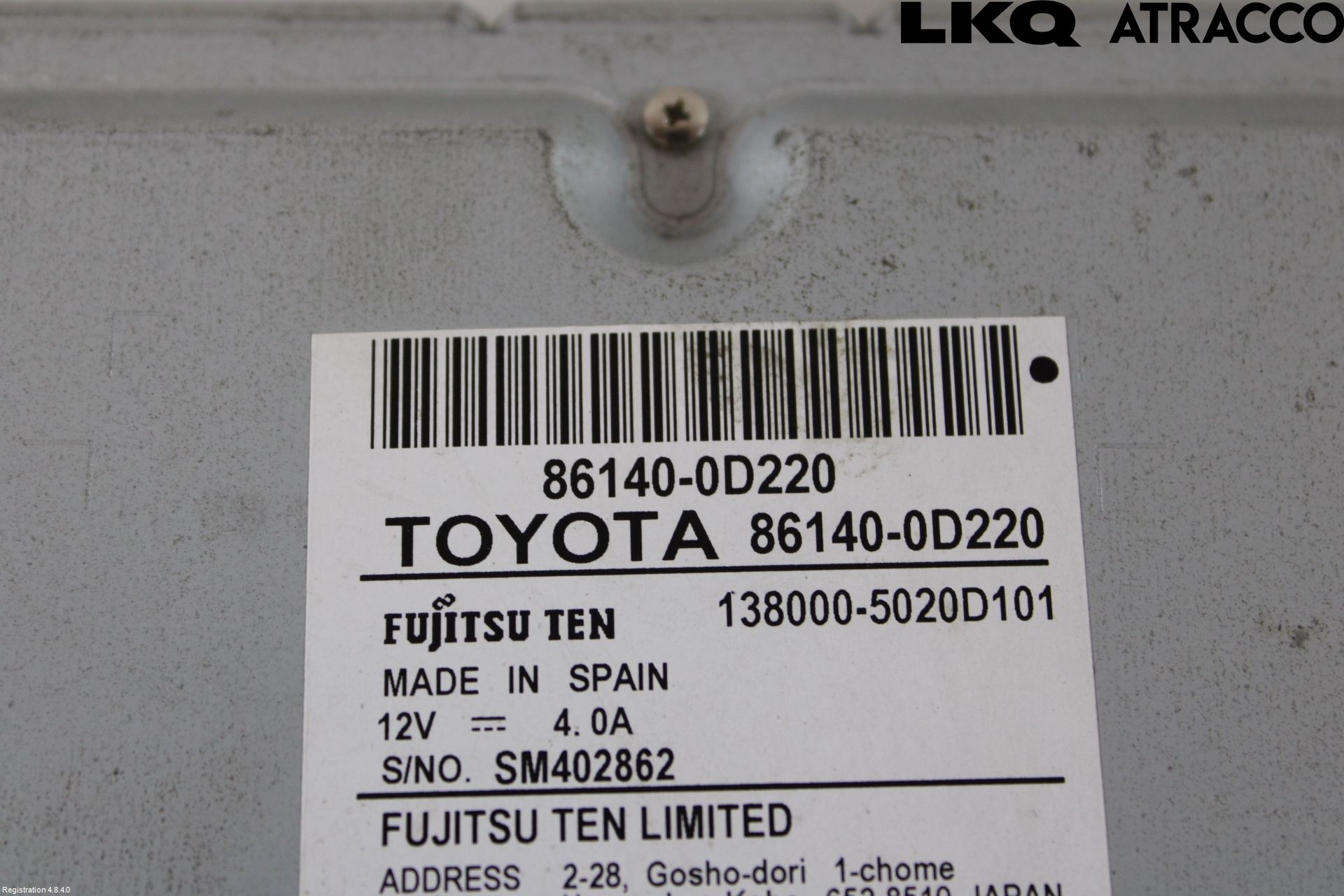 Toyota YARIS XP130 15-20 Cd Radio - Multimediapanel