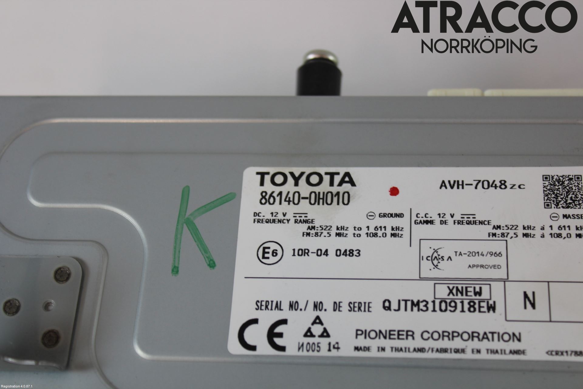 Toyota AYGO 15-21 Cd Radio - Multimediapanel