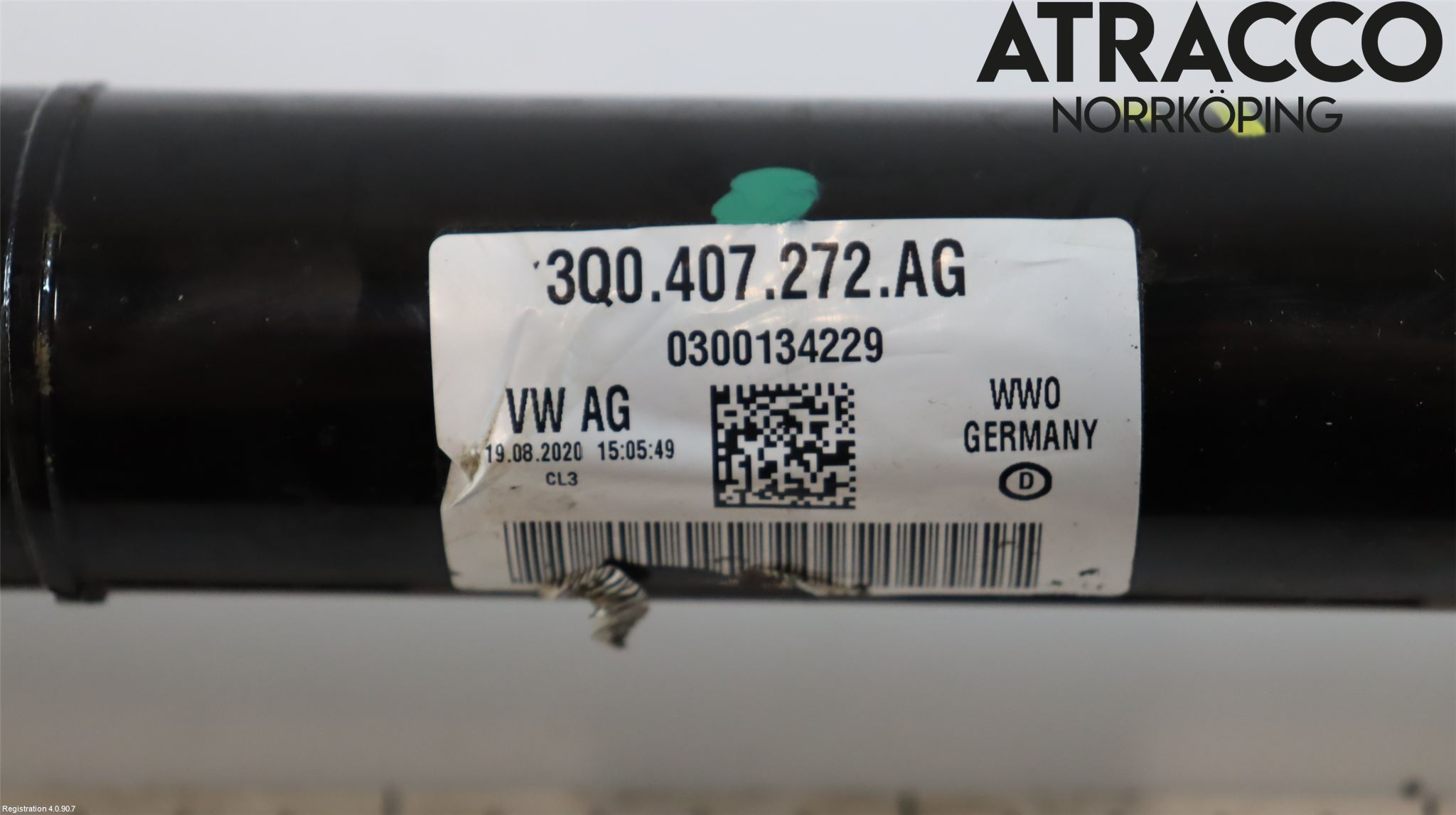 Volkswagen VW TIGUAN 16-24 Drivaxel Fram Höger