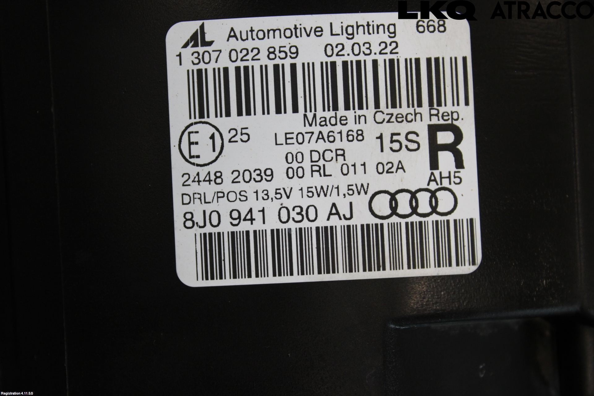 Audi TT/TTS 07-14 Strålkastare Höger