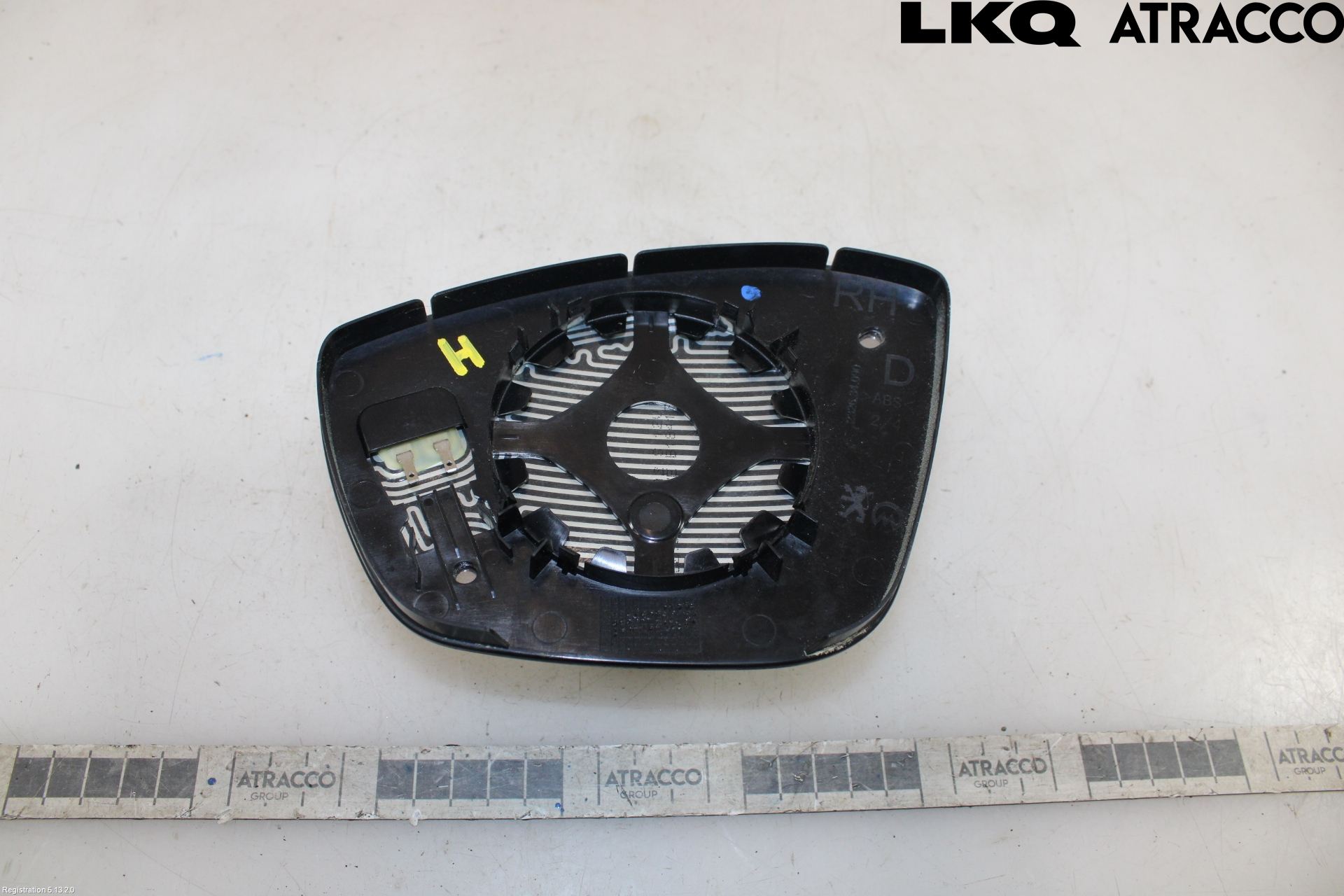Peugeot PEUGOT 208 16-19 Spegelglas Hö