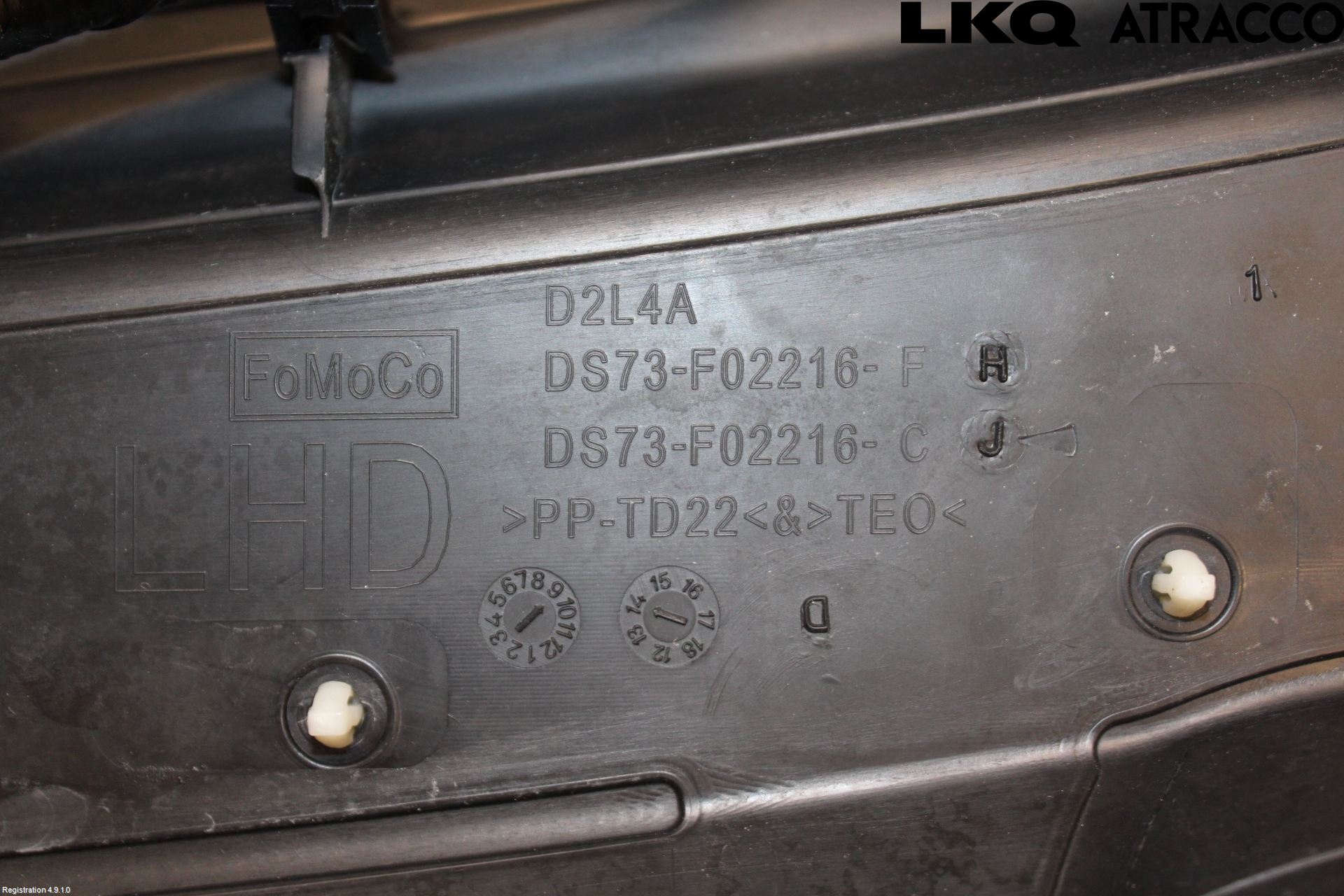 Ford MONDEO 15-22 Torpedplåt-Torpedplast
