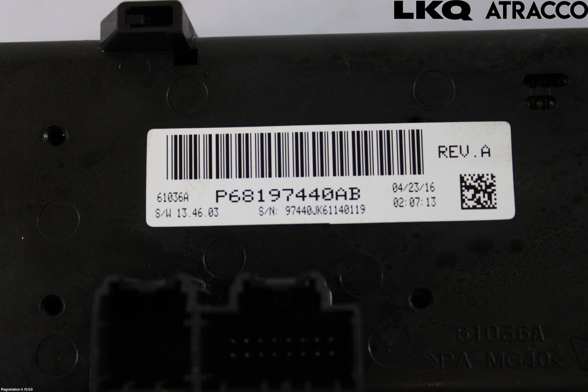 Jeep WRANGLER Värmereglage