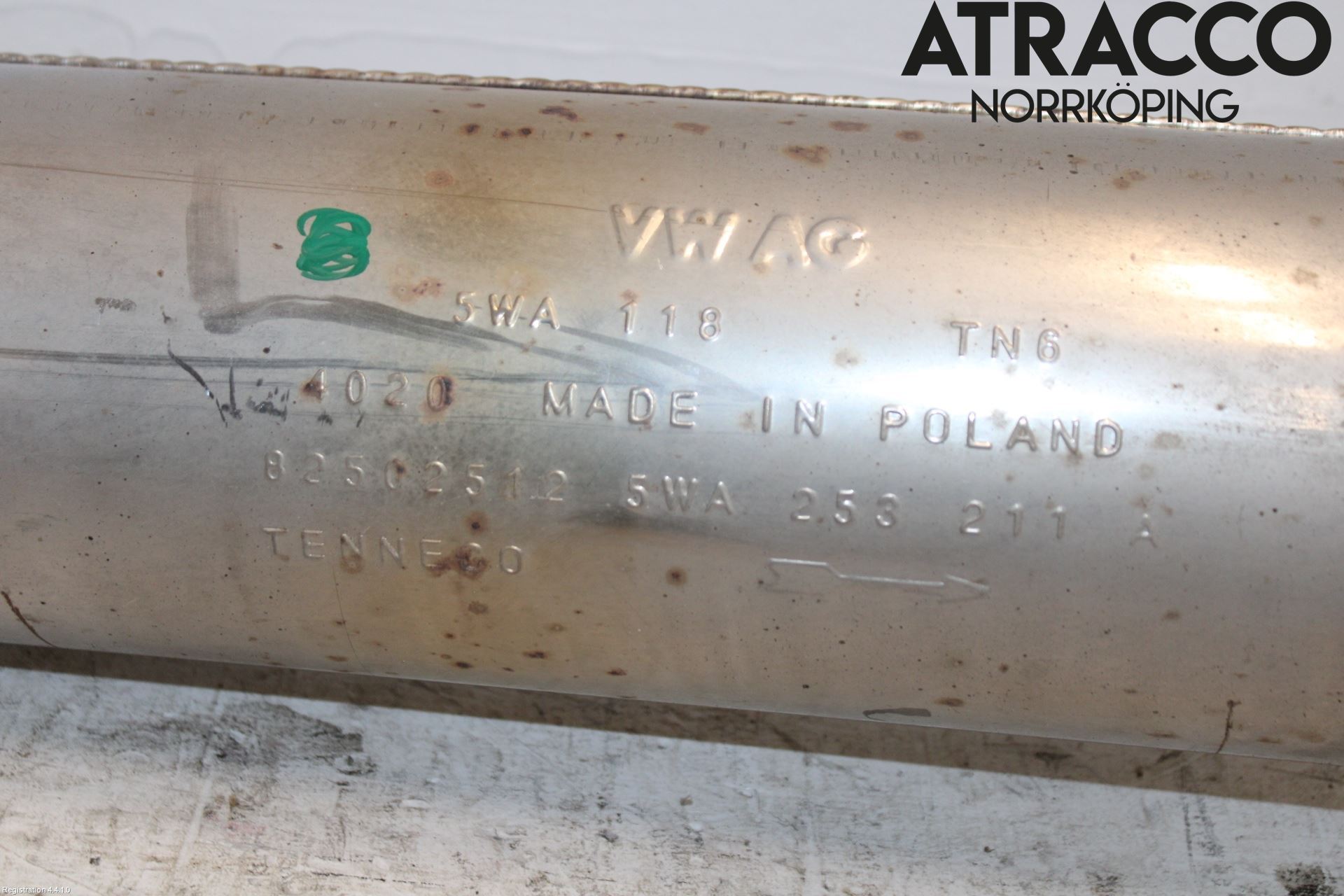 Volkswagen VW T-ROC 18- Avgas Mellandämpare