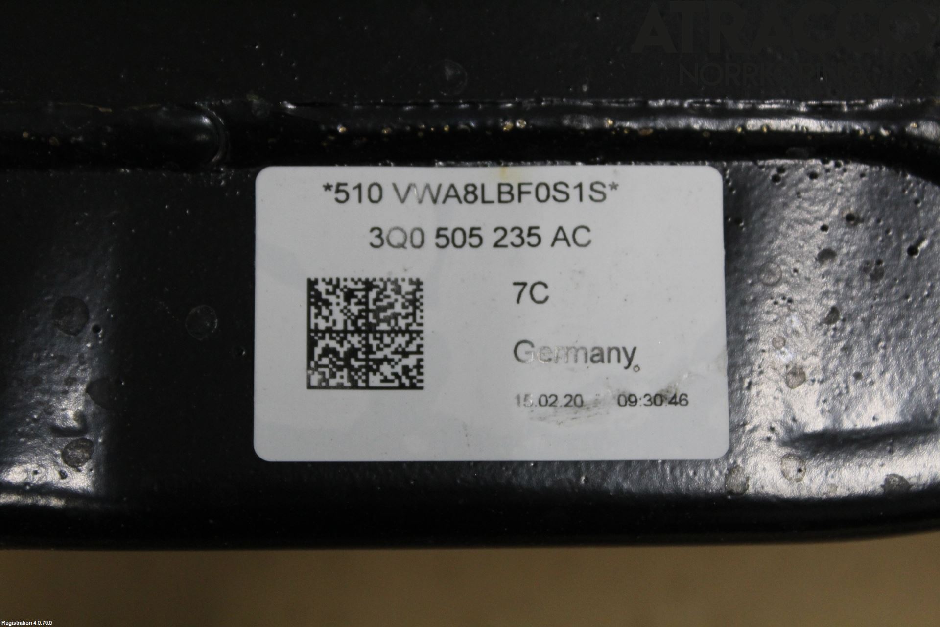 Volkswagen VW PASSAT 15-19 Bakaxelbalk