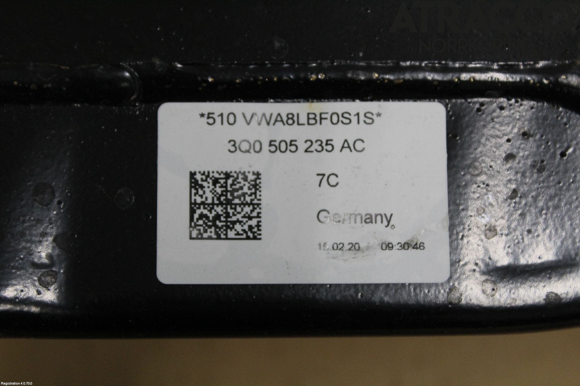 Volkswagen VW PASSAT 15-19 Bakaxelbalk