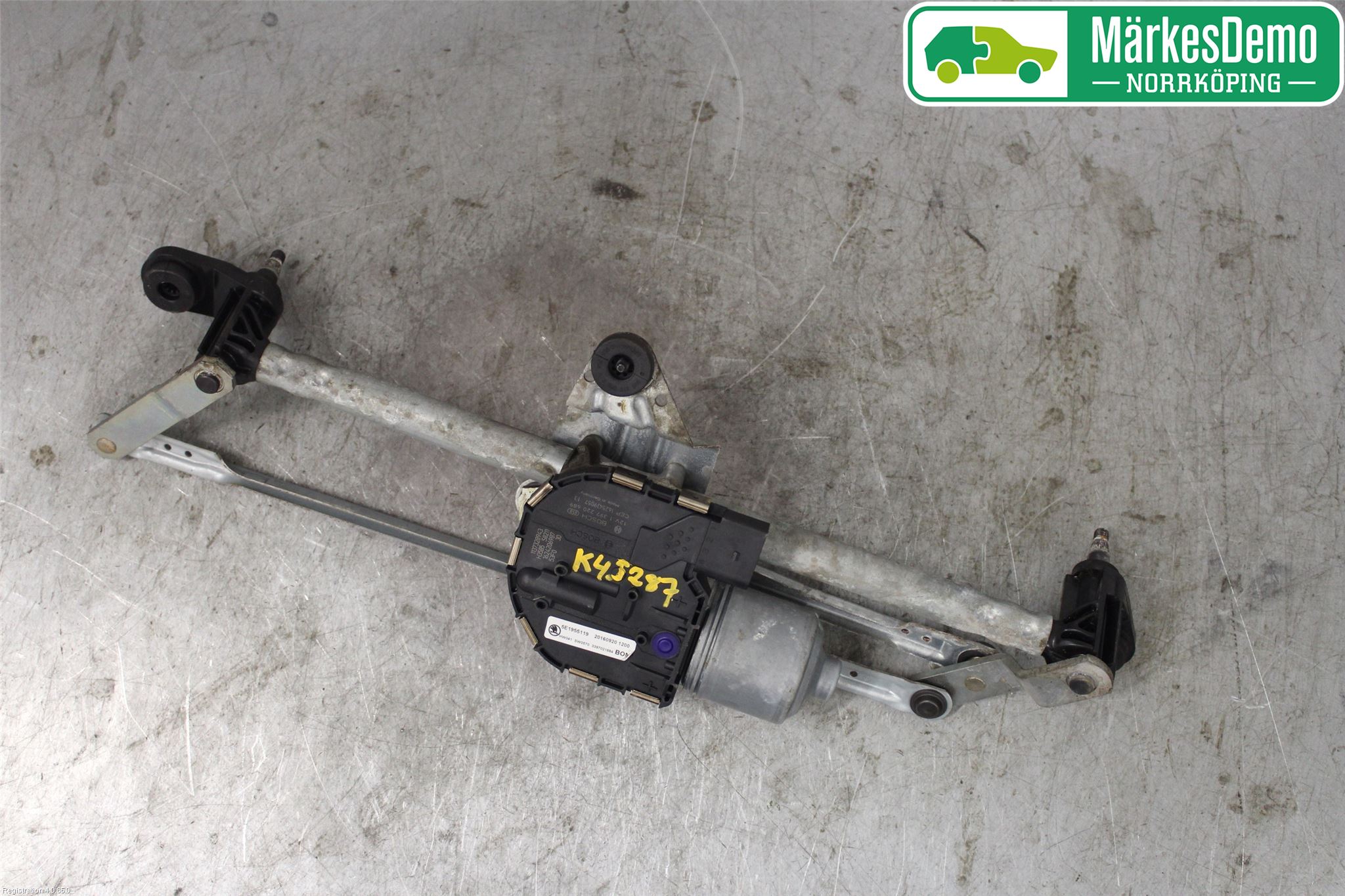 Skoda OCTAVIA (5E) 13-20 Torkarmekanism Vindruta