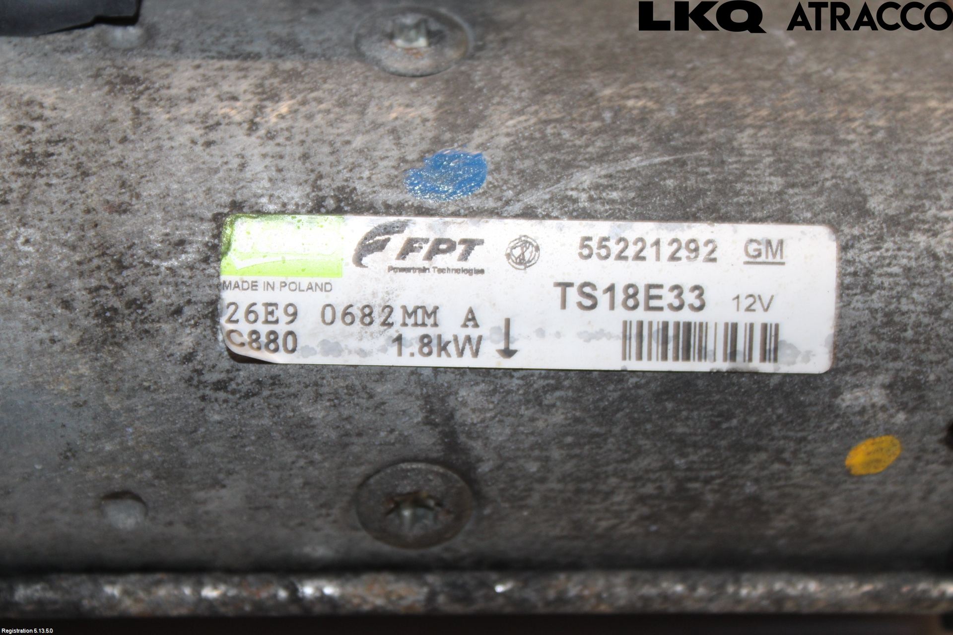 Opel COMBO 02-12 Startmotor Diesel