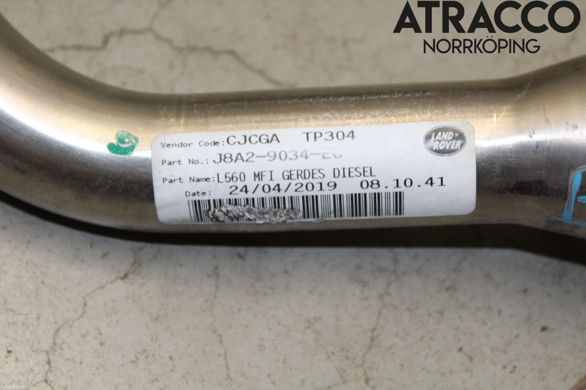 Jaguar F-PACE Bränslepåfyllnrör-Slang