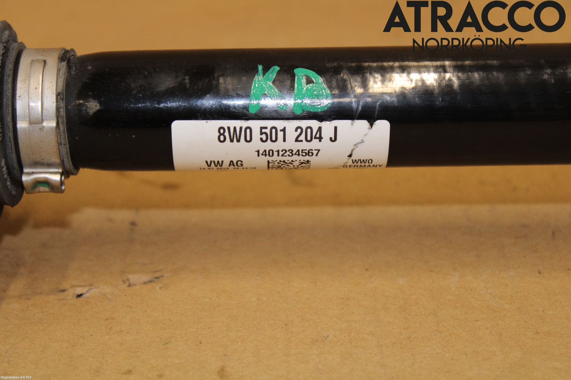 Audi A5 17- Drivaxel Bak Höger