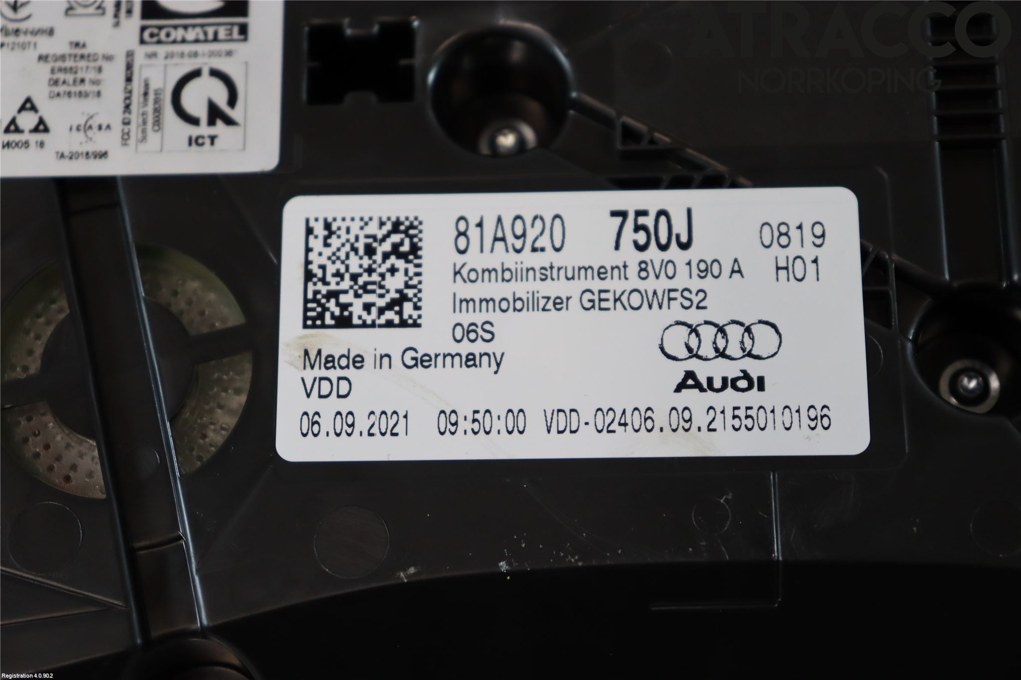 Audi Q2/SQ2 17- Instrument Komb