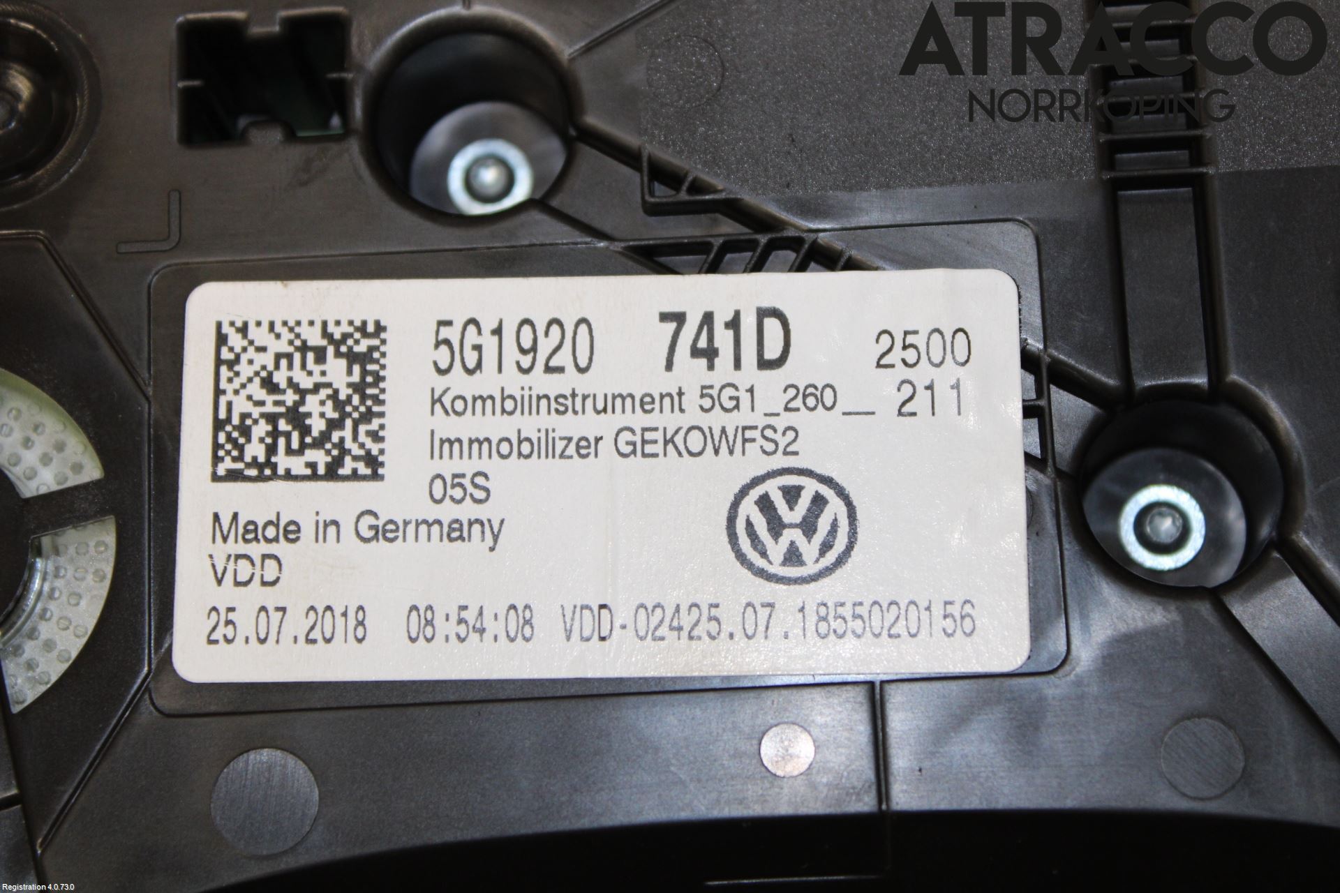 Volkswagen VW GOLF / E-GOLF VII 13-20 Instrument Komb