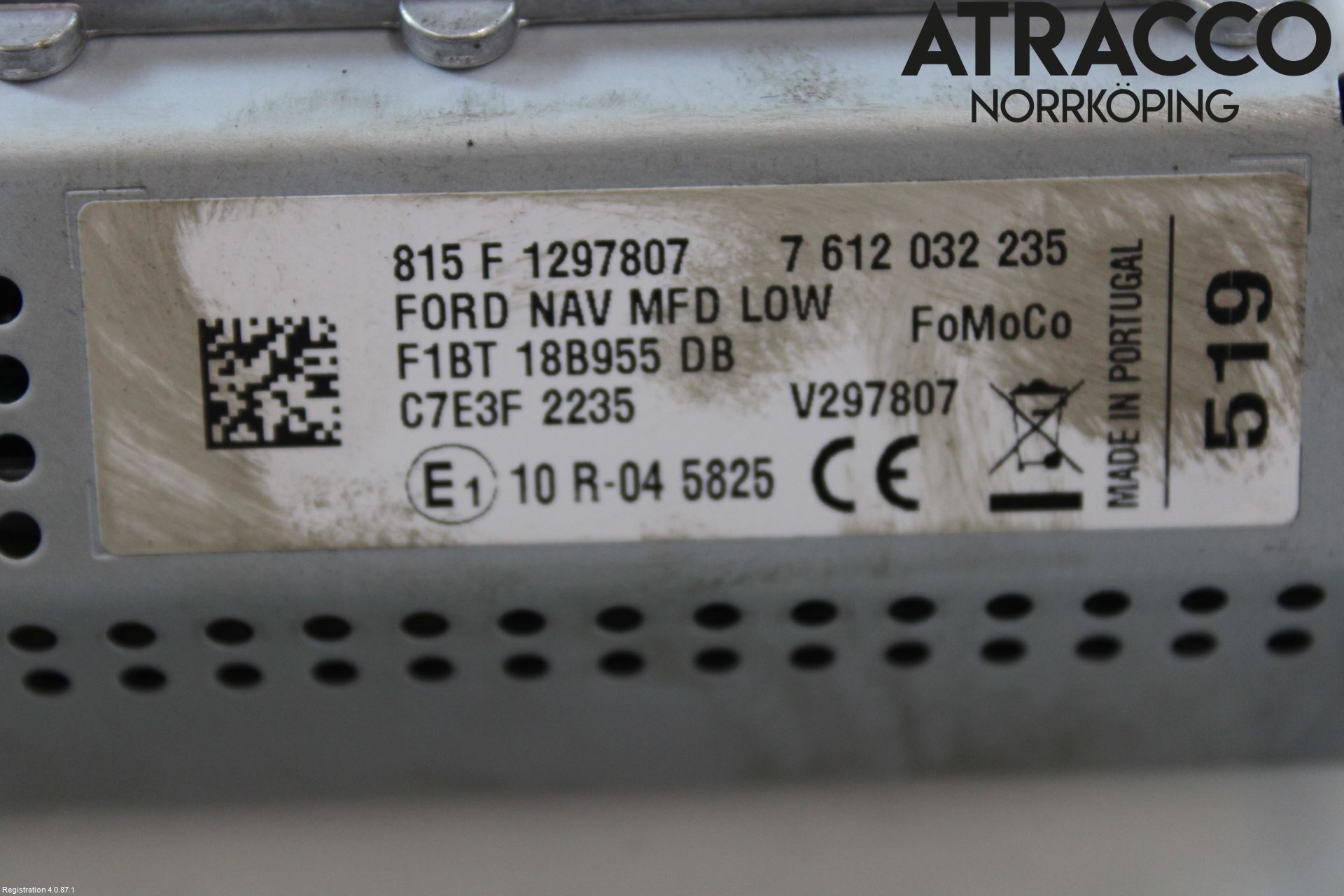 Ford FIESTA 13-17 Bildskärm