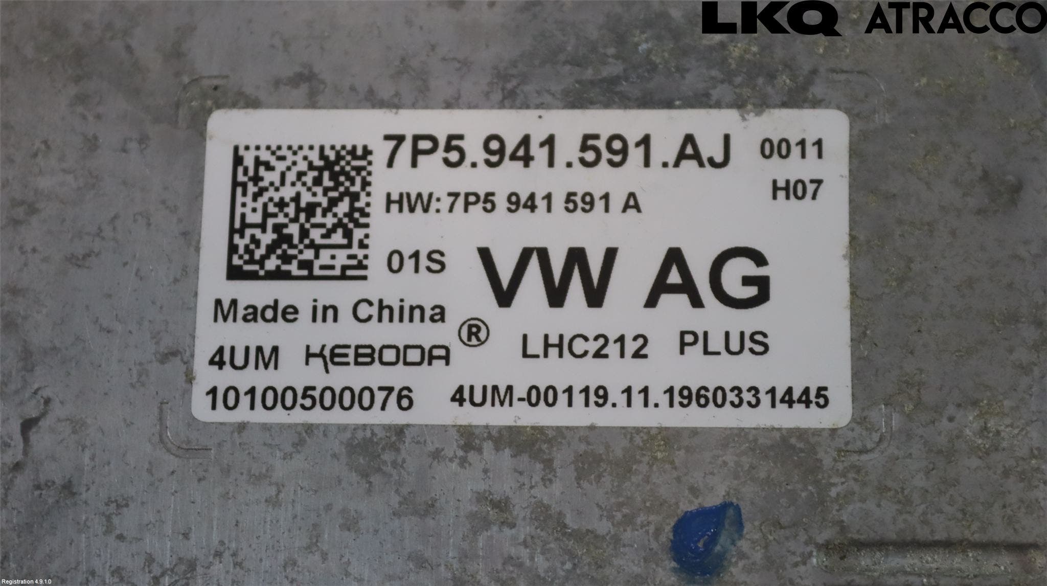 Volkswagen VW GOLF / E-GOLF VII 13-20 Styrenhet Strålkastare