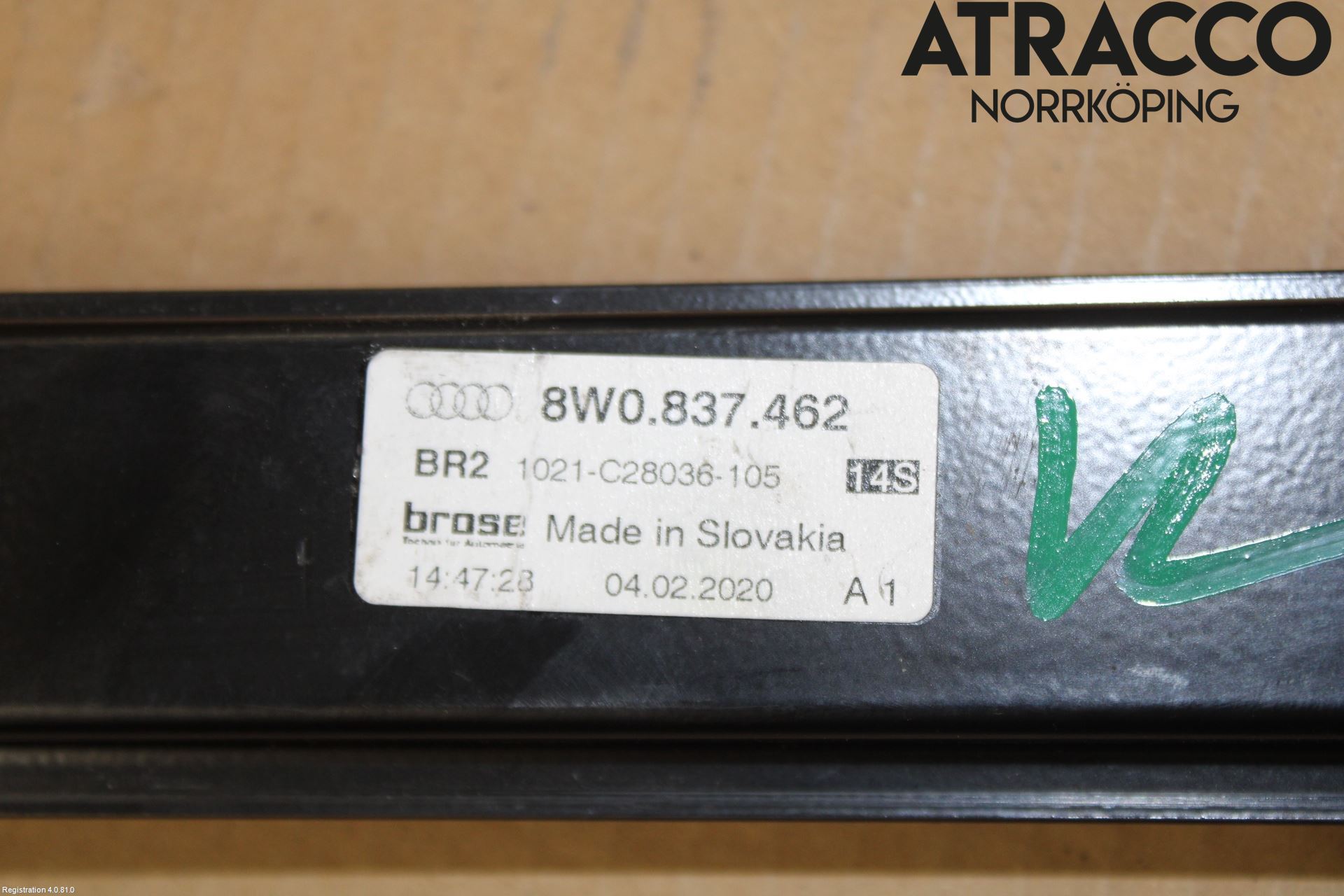 Audi A4/S4 B9 20- Fönsterhiss El Kompl