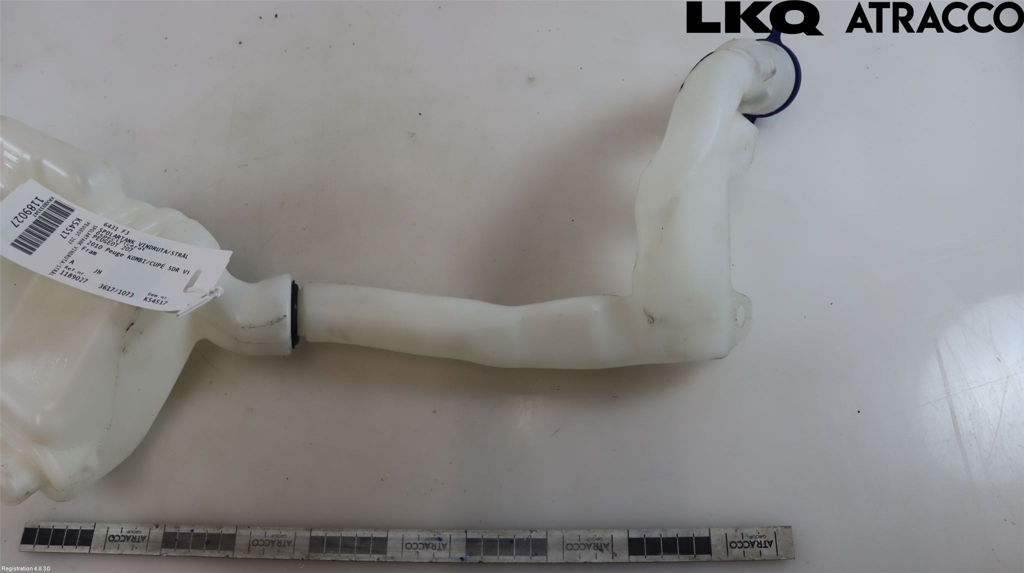 Peugeot 207 Spolartank Vindruta-Strål