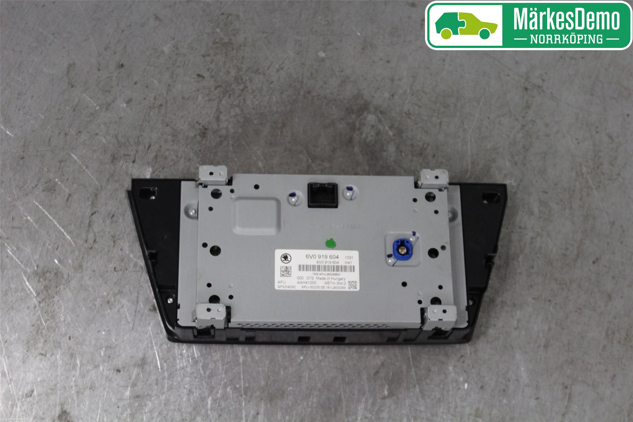 Skoda FABIA 15-21 Kontrolldisplay