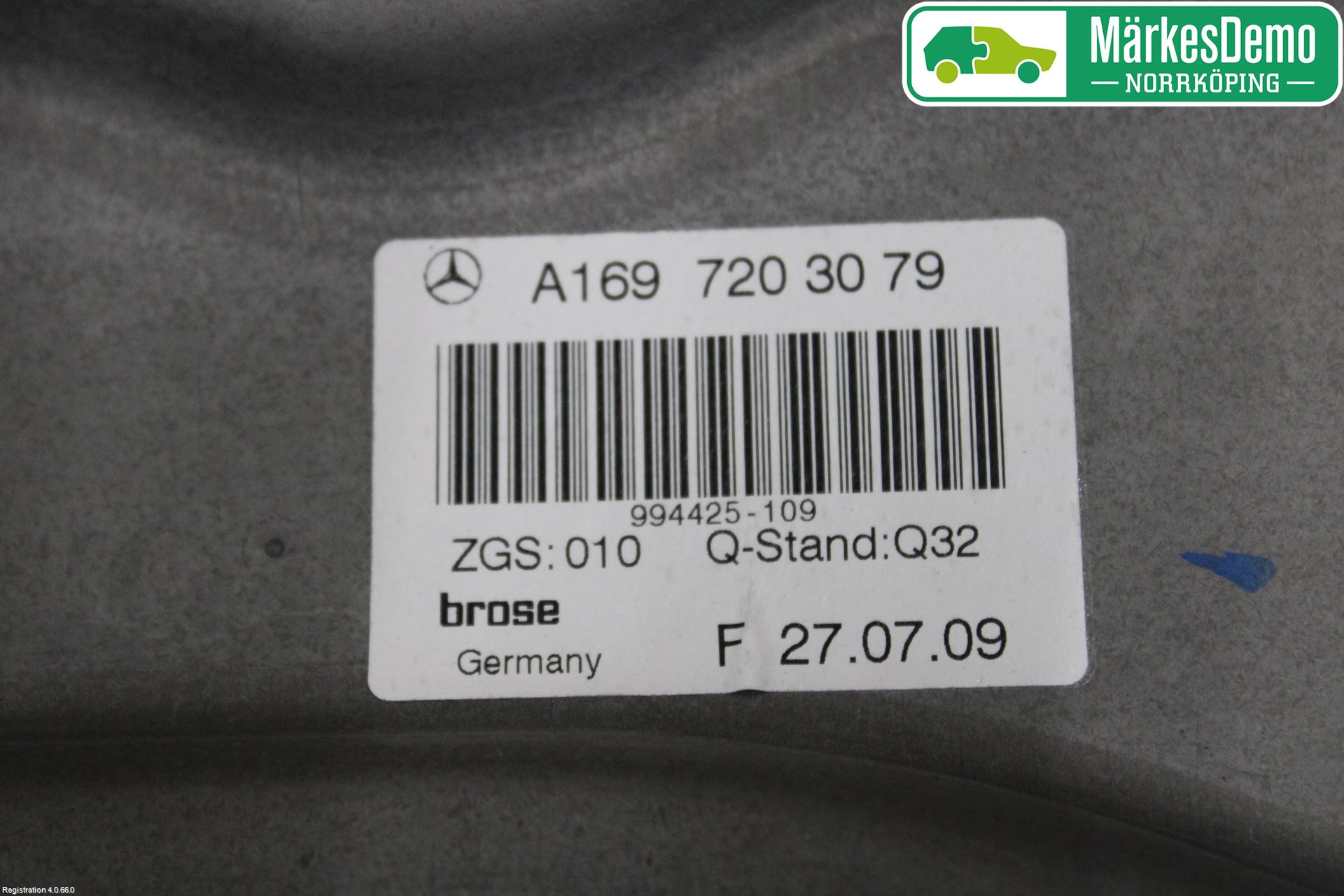 Mercedes-Benz MB B-KLASS (W245) 05-12 Fönsterhiss El Kompl