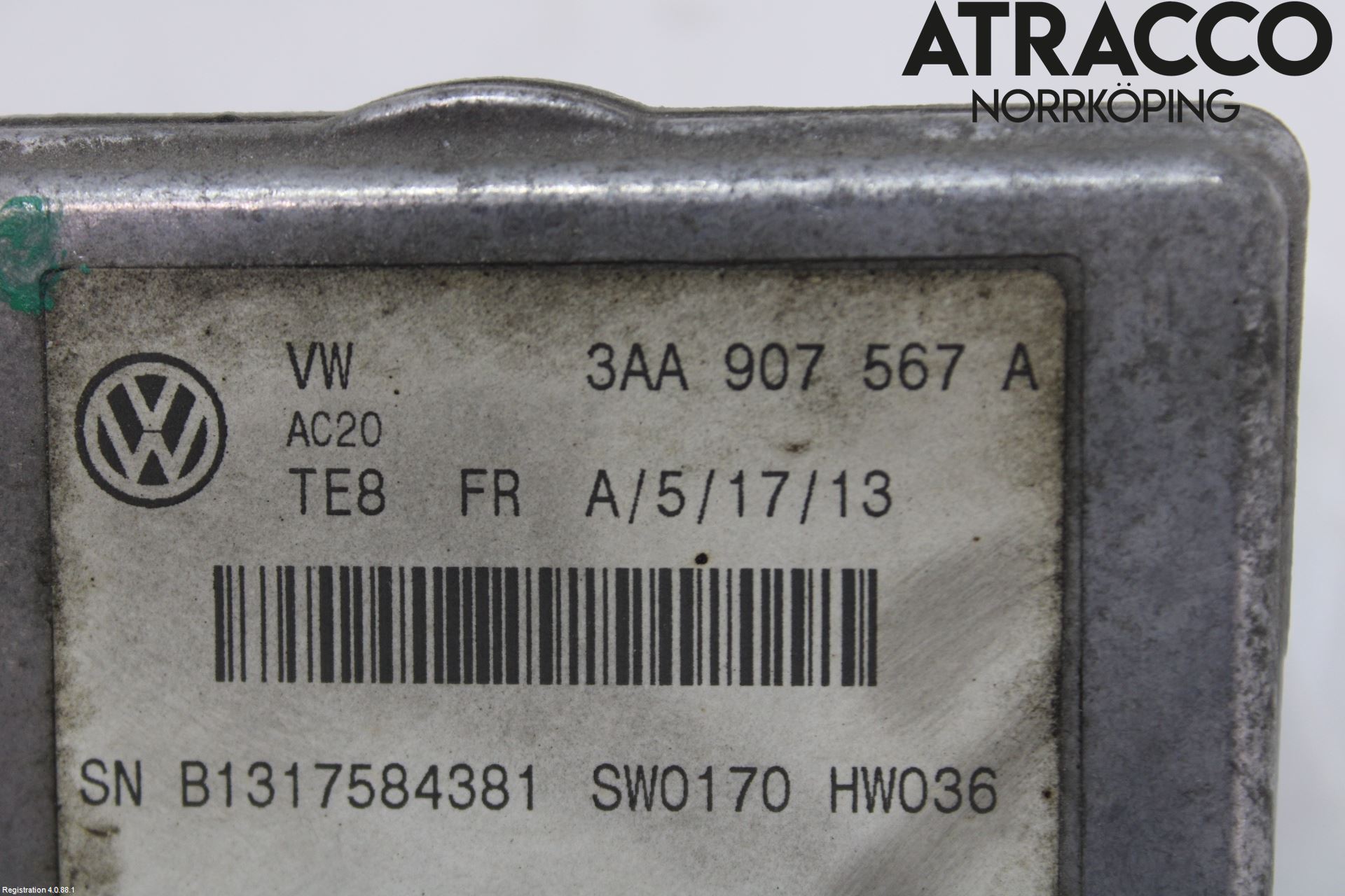 Volkswagen VW PASSAT CC 08-16 Sensor Aktivt Kollisionsskydd