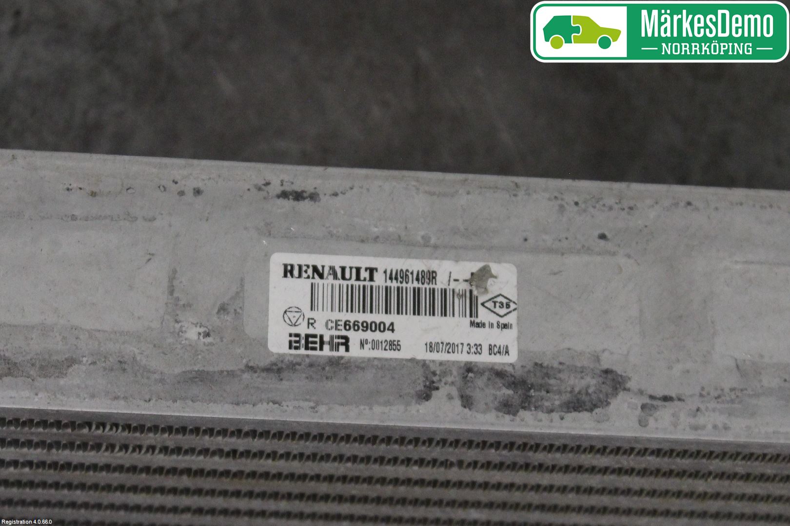 Mercedes-Benz MB CITAN (W415) 13-21 Laddluft-Intercooler Kyl
