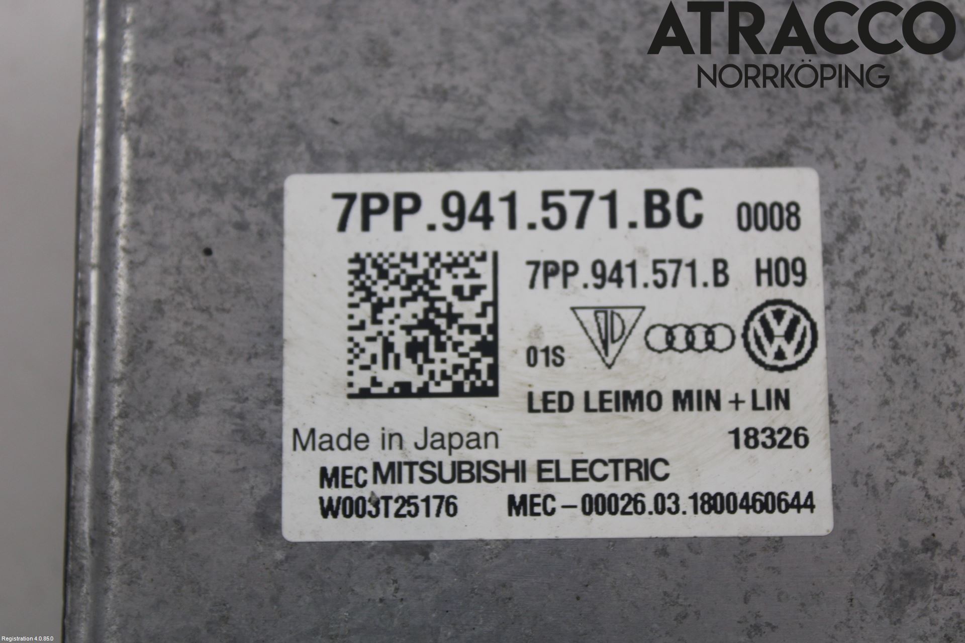 Audi A4/S4 B9 16-19 Styrenhet Strålkastare