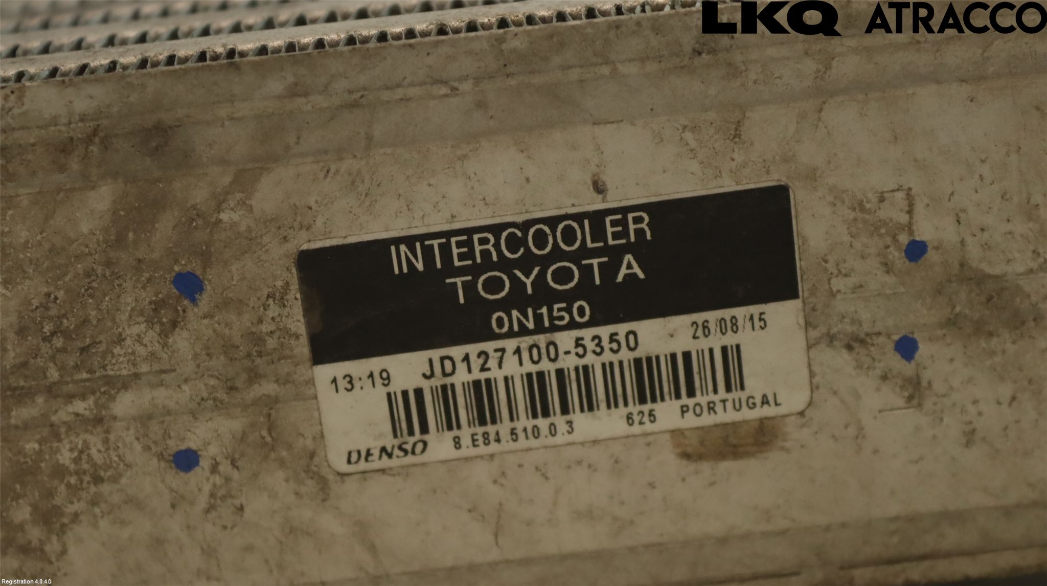 Toyota AURIS 10-12 Laddluft-Intercooler Kyl
