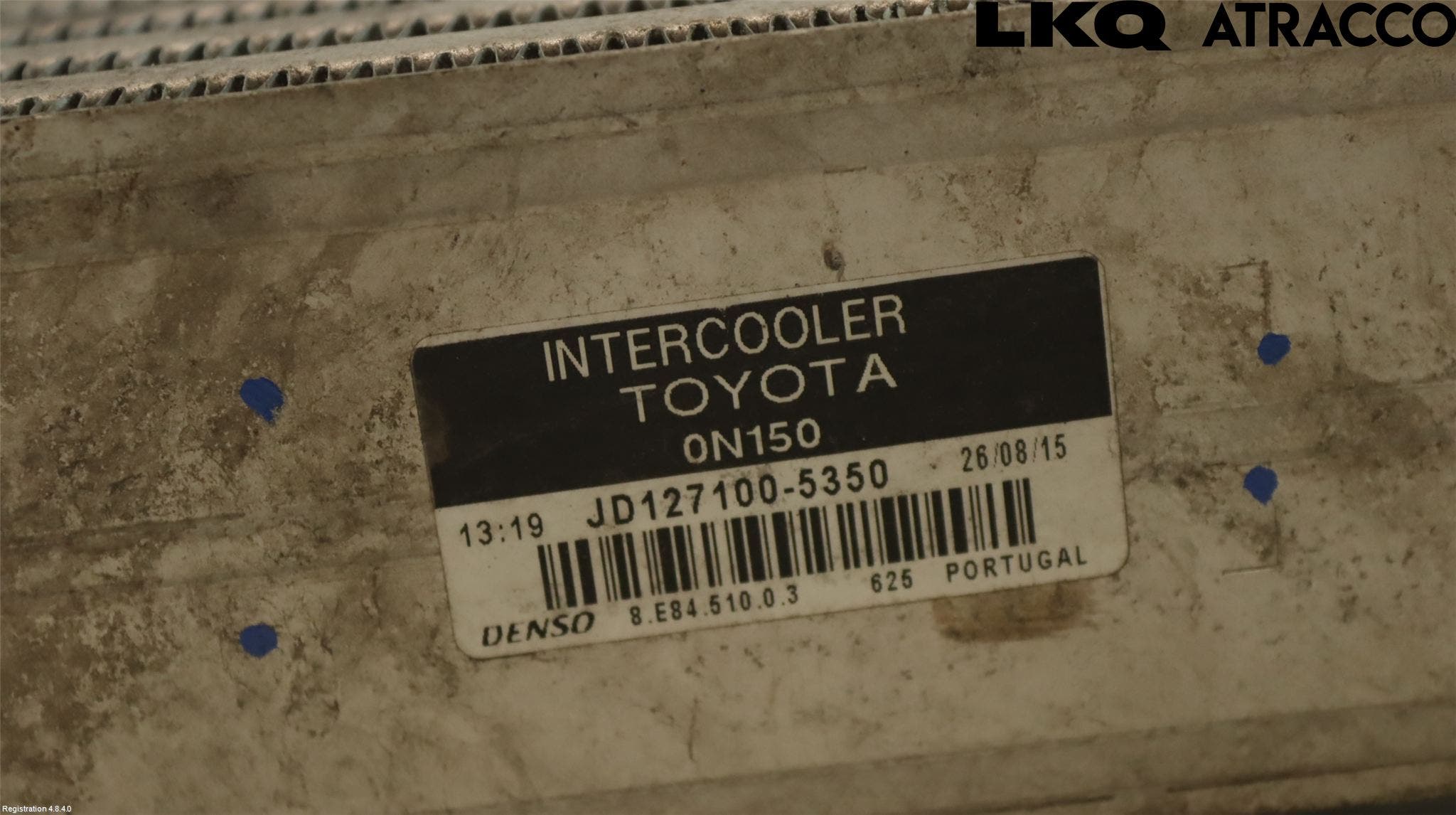 Toyota AURIS 10-12 Laddluft-Intercooler Kyl