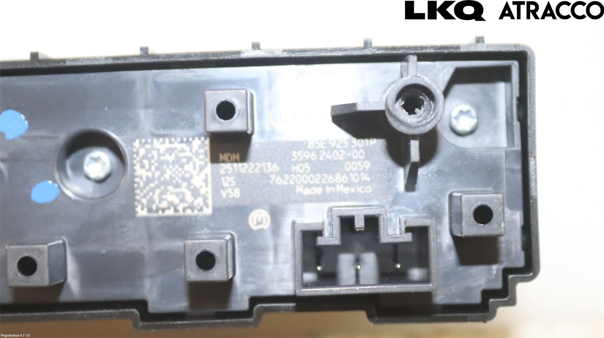 Audi Q4 E-TRON FZ 22- Strömställare Varnings