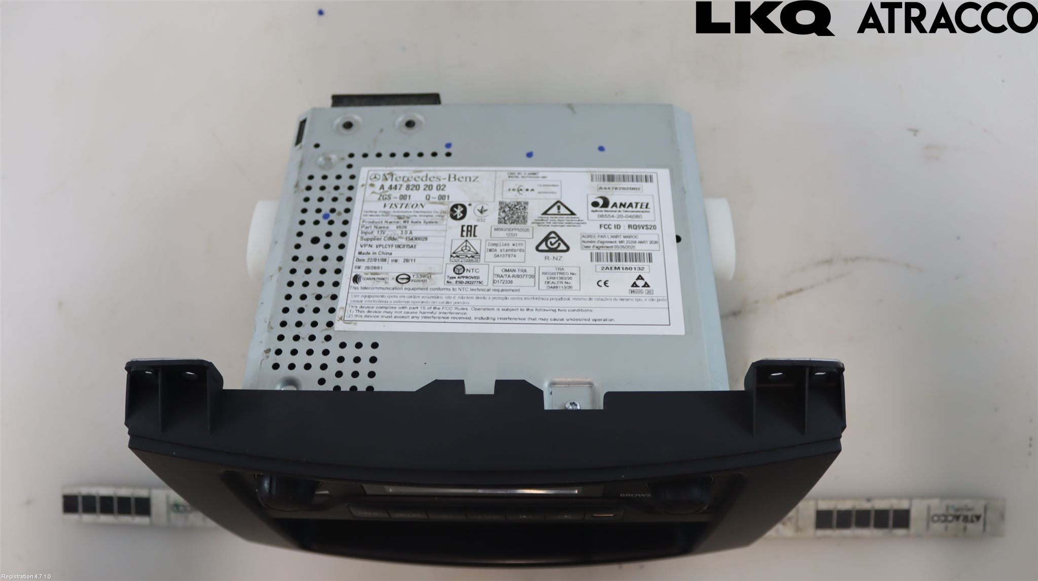 Mercedes-Benz MB VITO/V-KLASS (W640,W447,W448) 14- Cd Radio - Multimediapanel