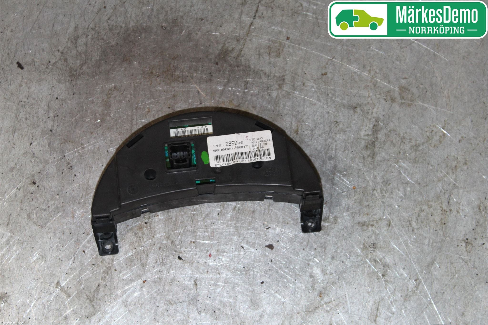 Citroen C8 Kontrolldisplay