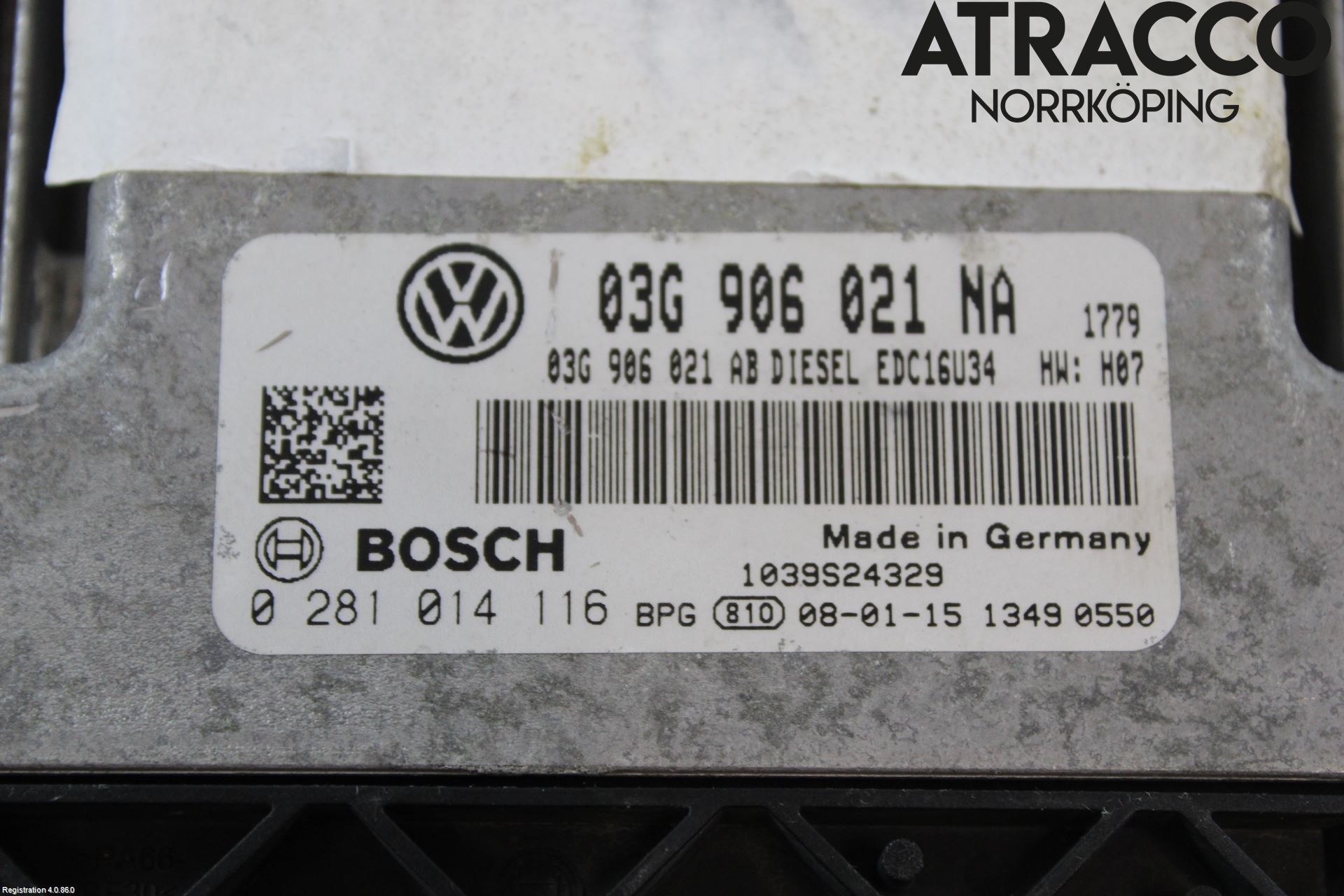 Volkswagen VW GOLF V 04-09 Styrenhet Insprut Bensin