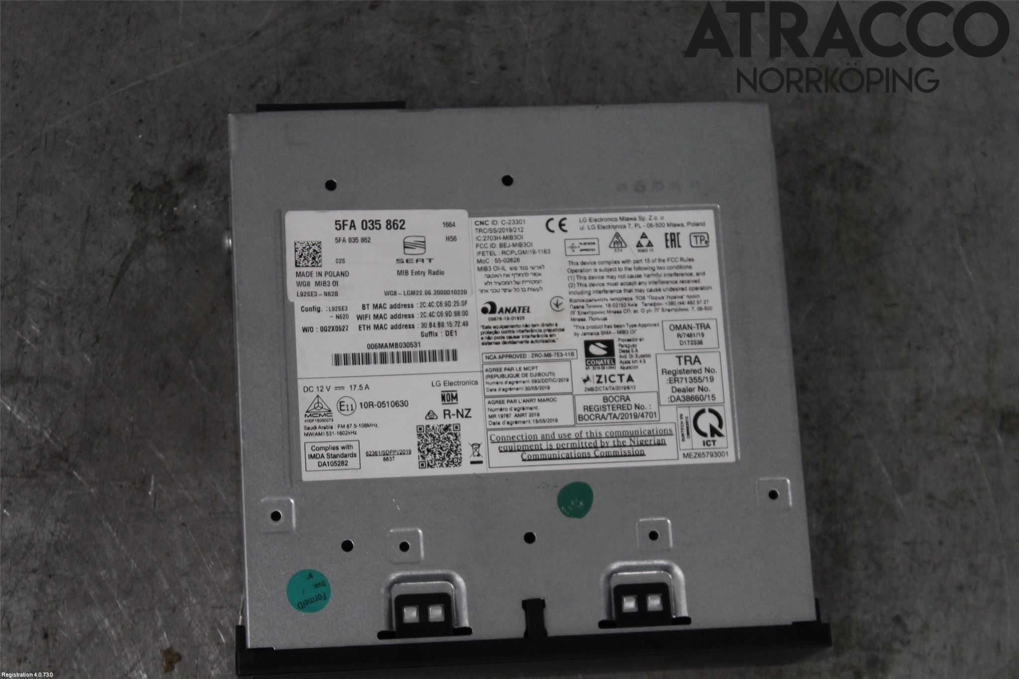 Seat LEON 20- Cd Radio - Multimediapanel