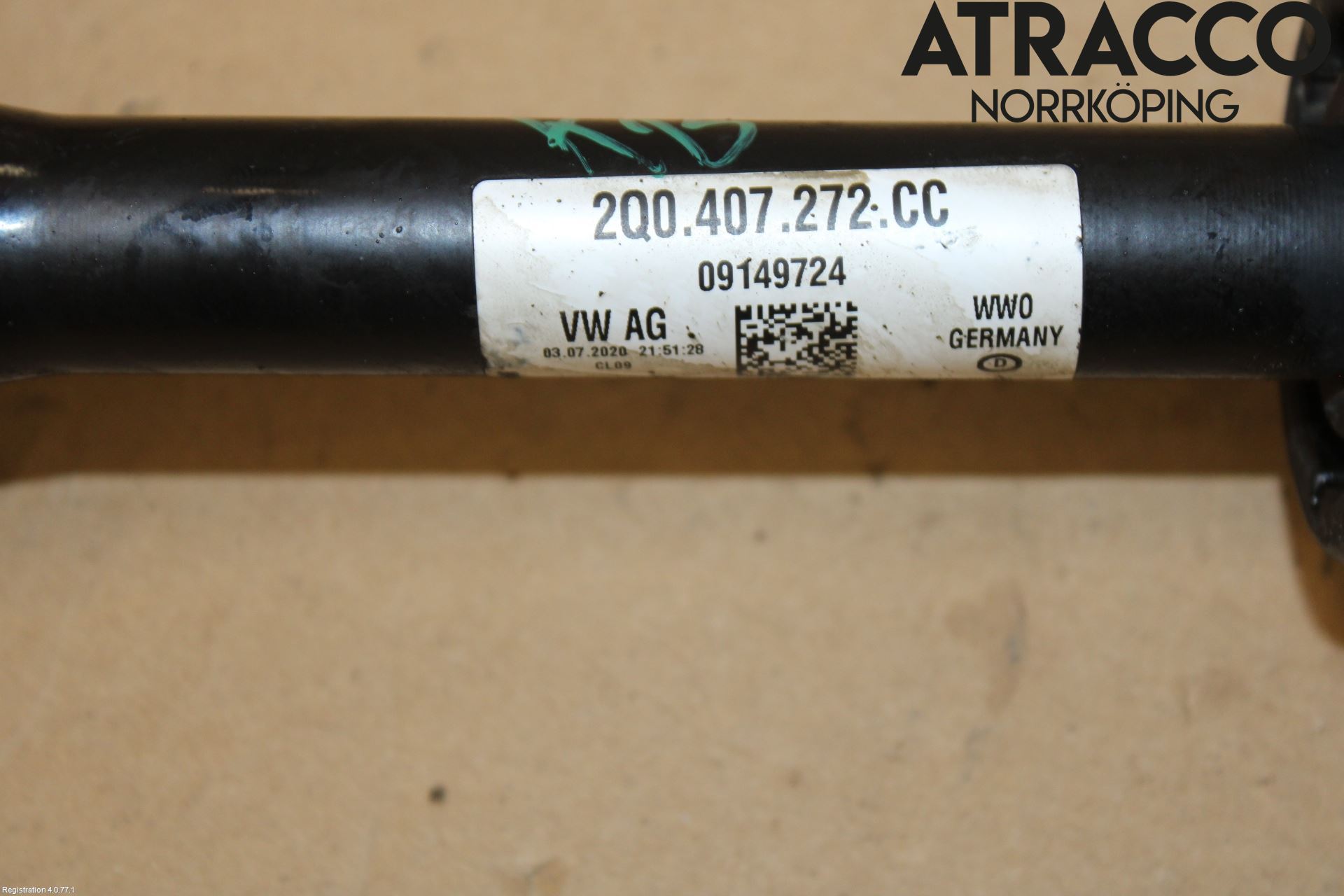 Skoda SCALA 19- Drivaxel Fram Höger