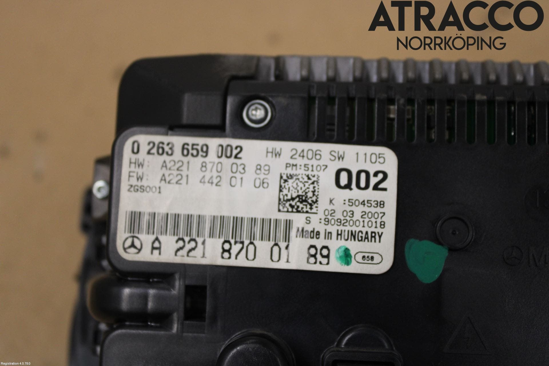 Mercedes-Benz MB S-KLASS (W221) 05-13 Bildskärm