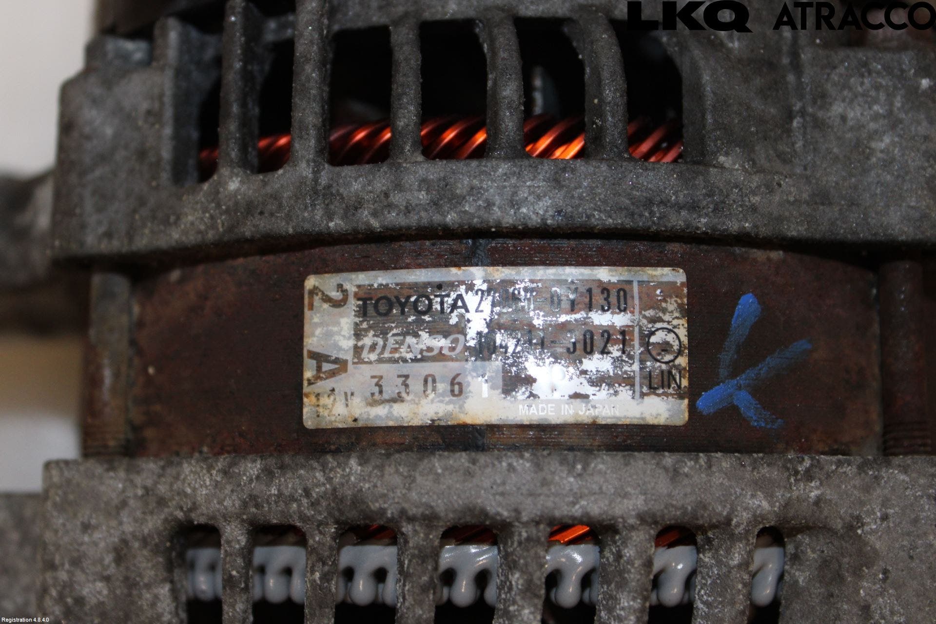 Toyota YARIS XP130 12-14 Generator