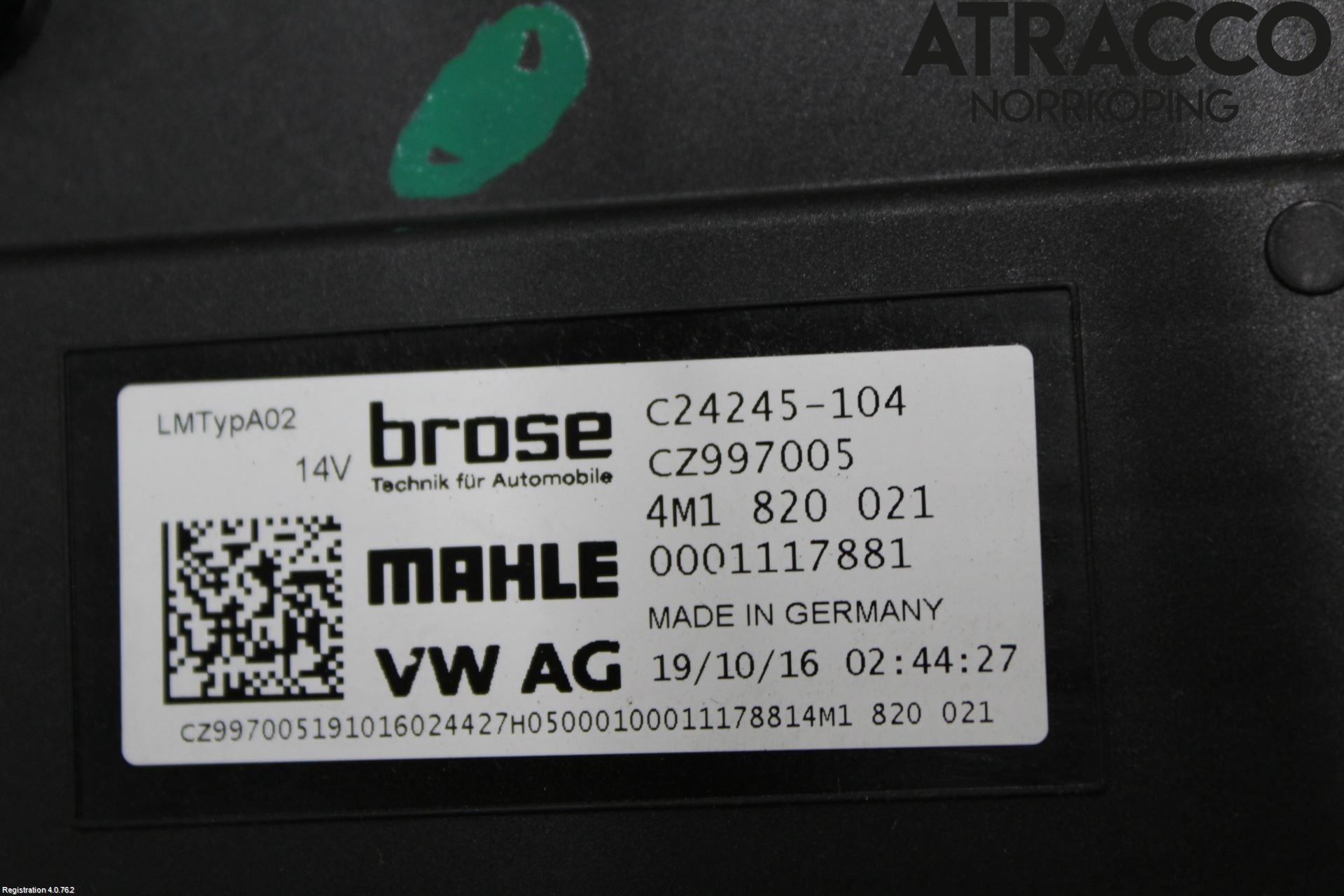 Audi A4/S4 B9 16-19 Värmefläkt