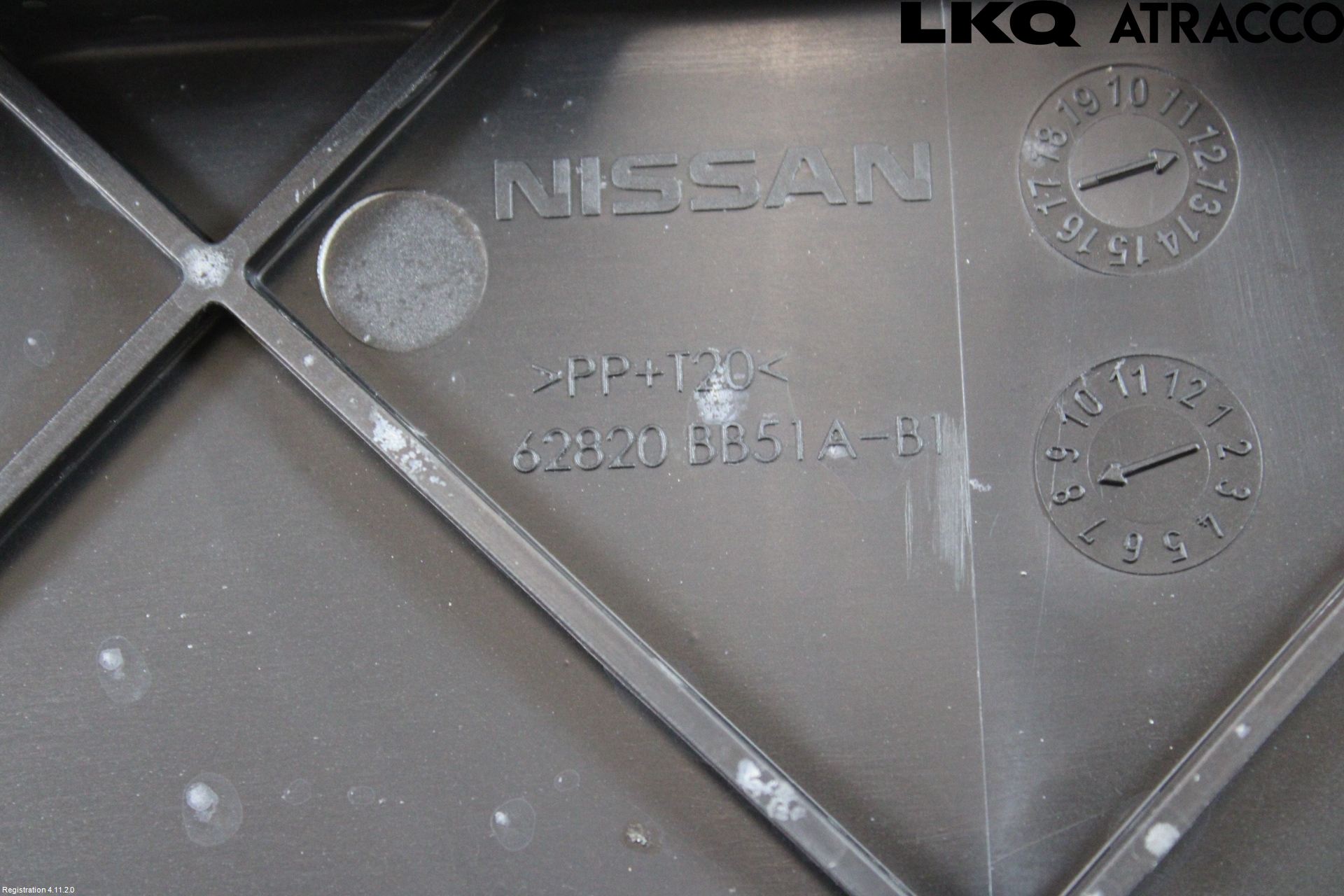 Nissan QASHQAI 10-14 Deflektor Plåt-Plast Kylning